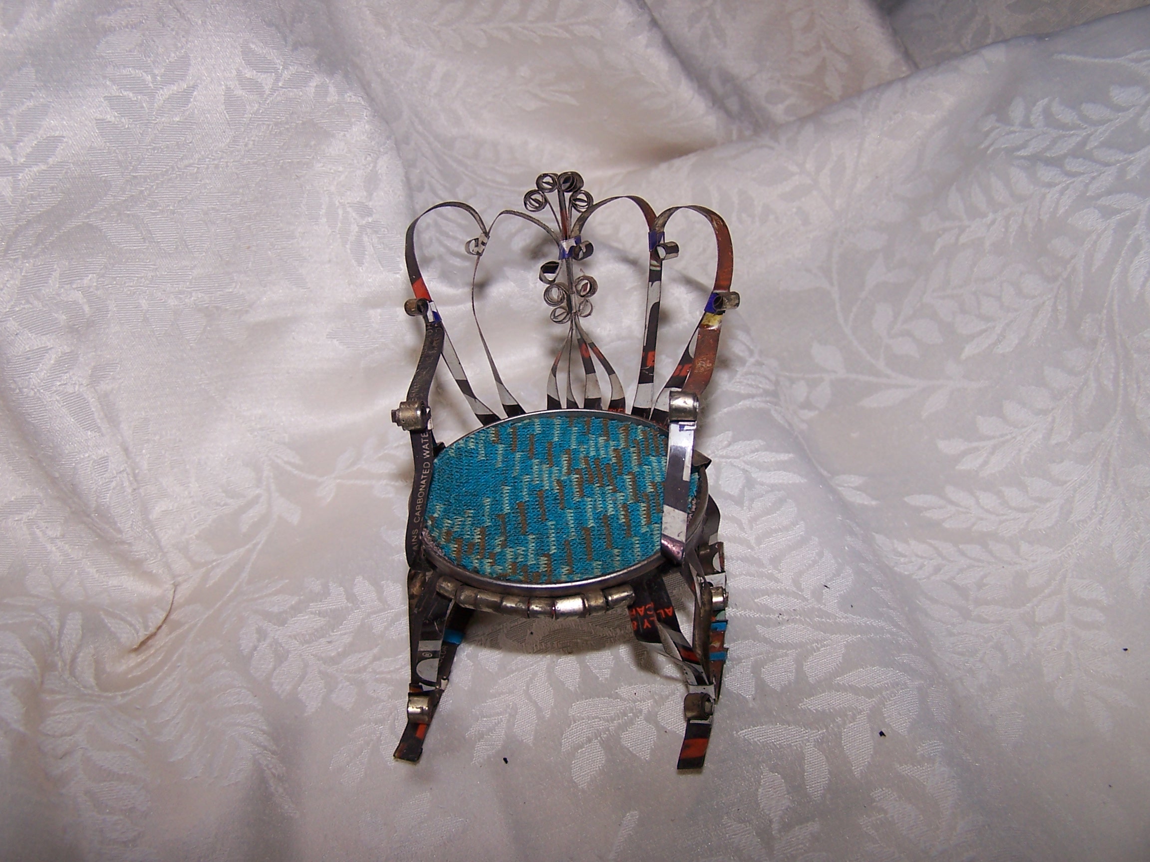 Quilled Rocking Chair, Unpainted, Vintage