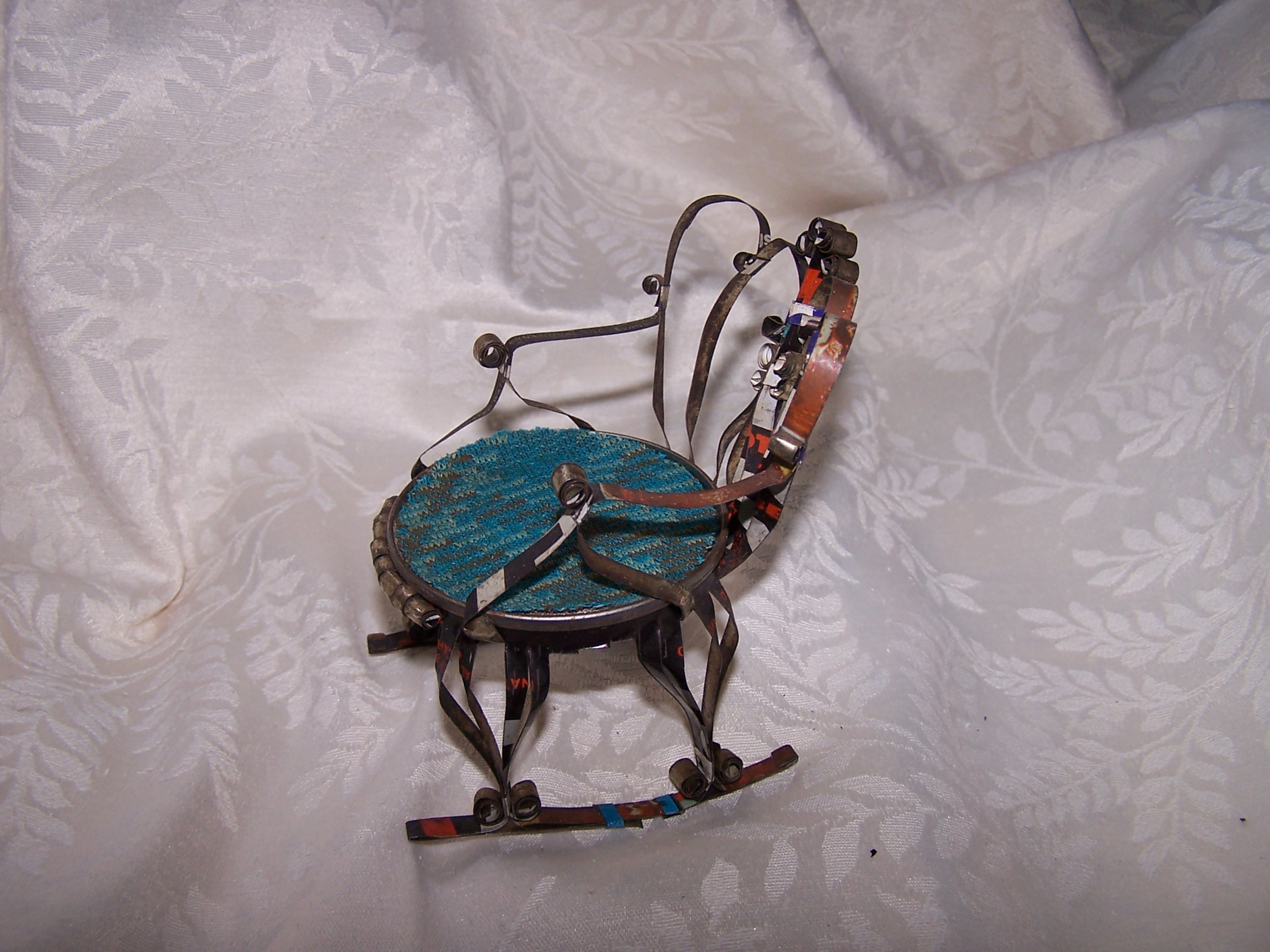 Image 1 of Quilled Rocking Chair, Unpainted, Vintage