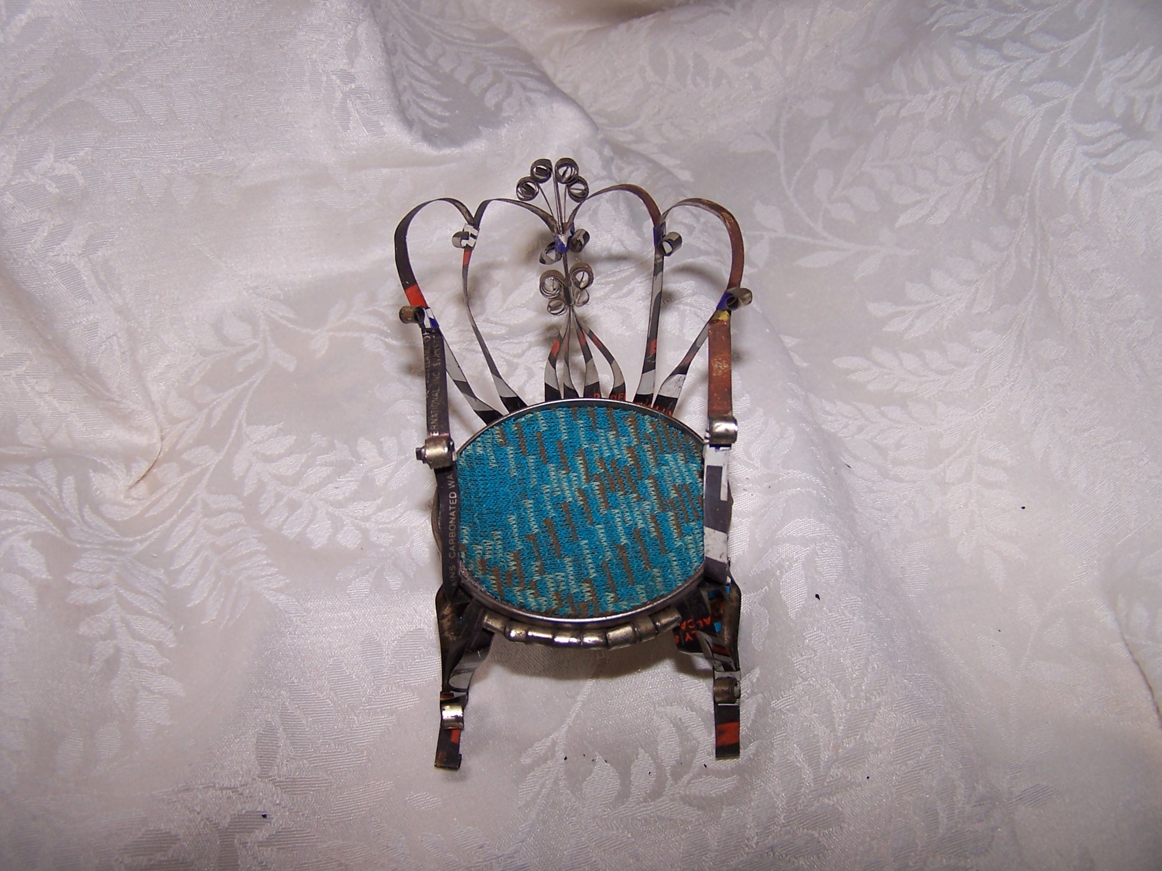 Image 5 of Quilled Rocking Chair, Unpainted, Vintage