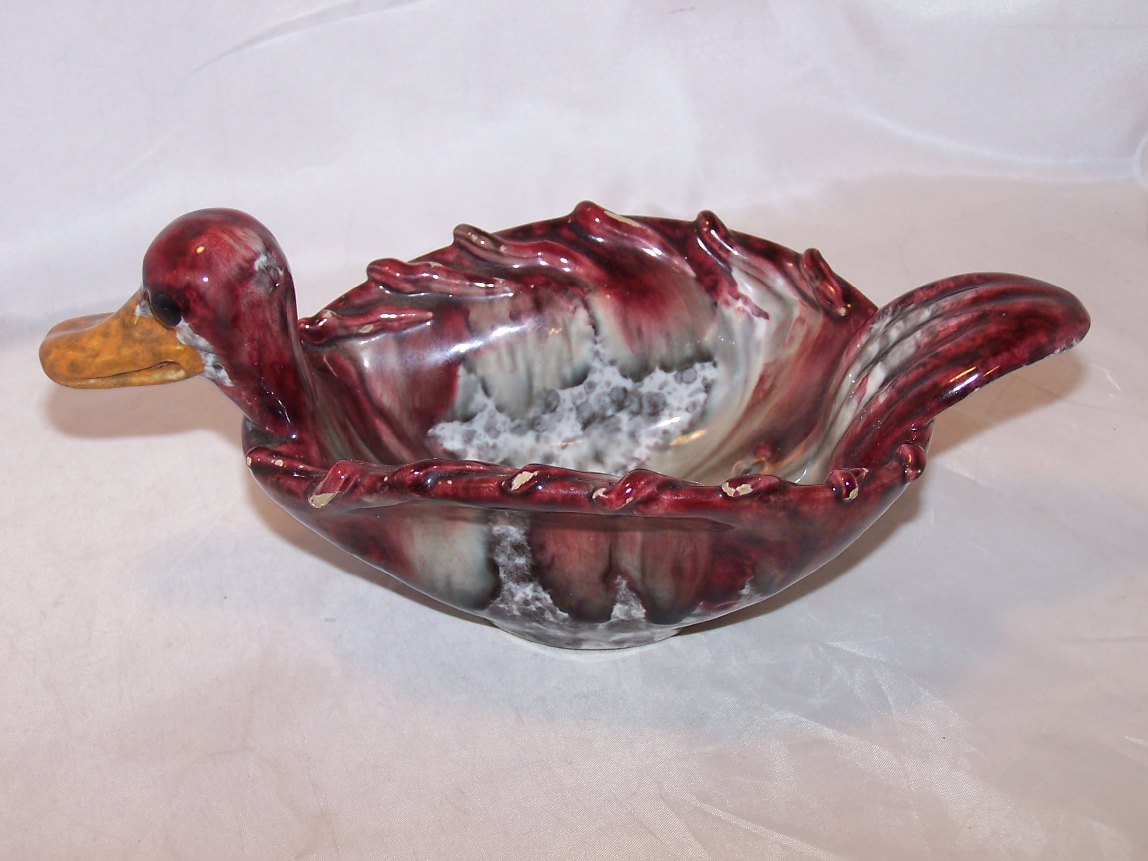 Italian Art Pottery Duck Bowl