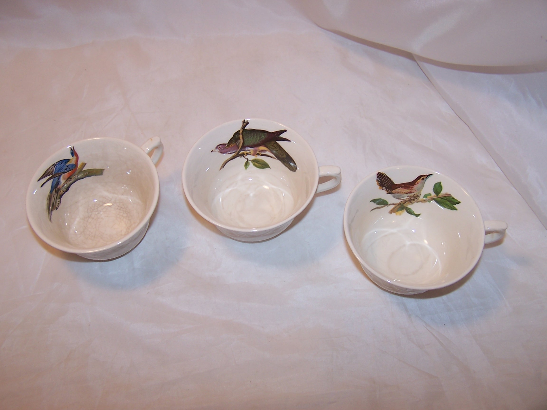 Image 3 of Alfred Meakin Tea Cups, Birds of America, England