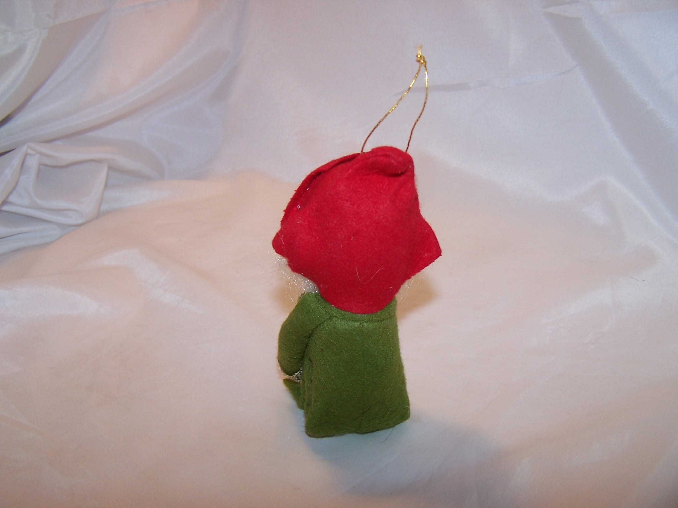Image 2 of Elf for Your Shelf, Bearded Green Elf, Pixie Doll w Red Hat