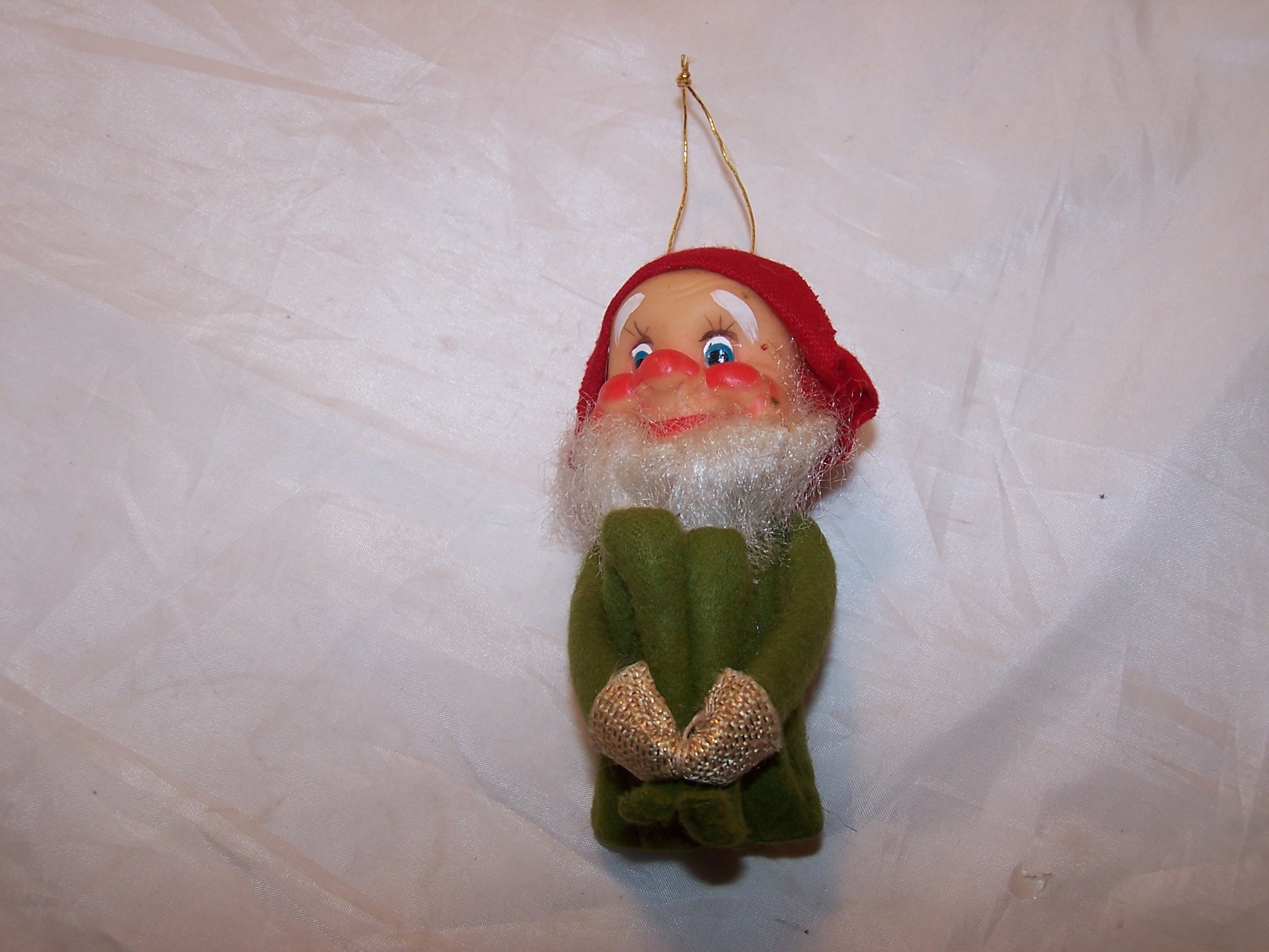 Image 4 of Elf for Your Shelf, Bearded Green Elf, Pixie Doll w Red Hat