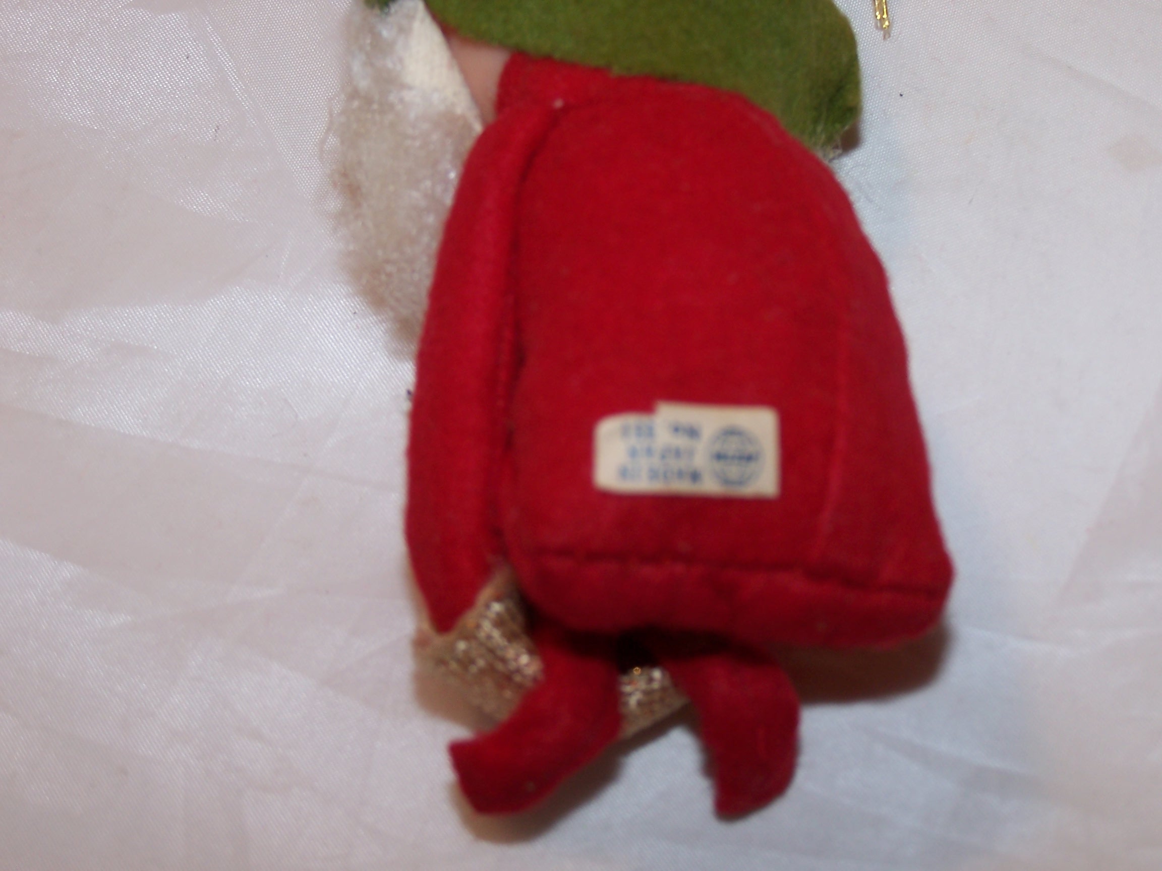 Image 4 of Elf for Your Shelf, Sleeping, Bearded Red Elf, Pixie Doll w Green Hat
