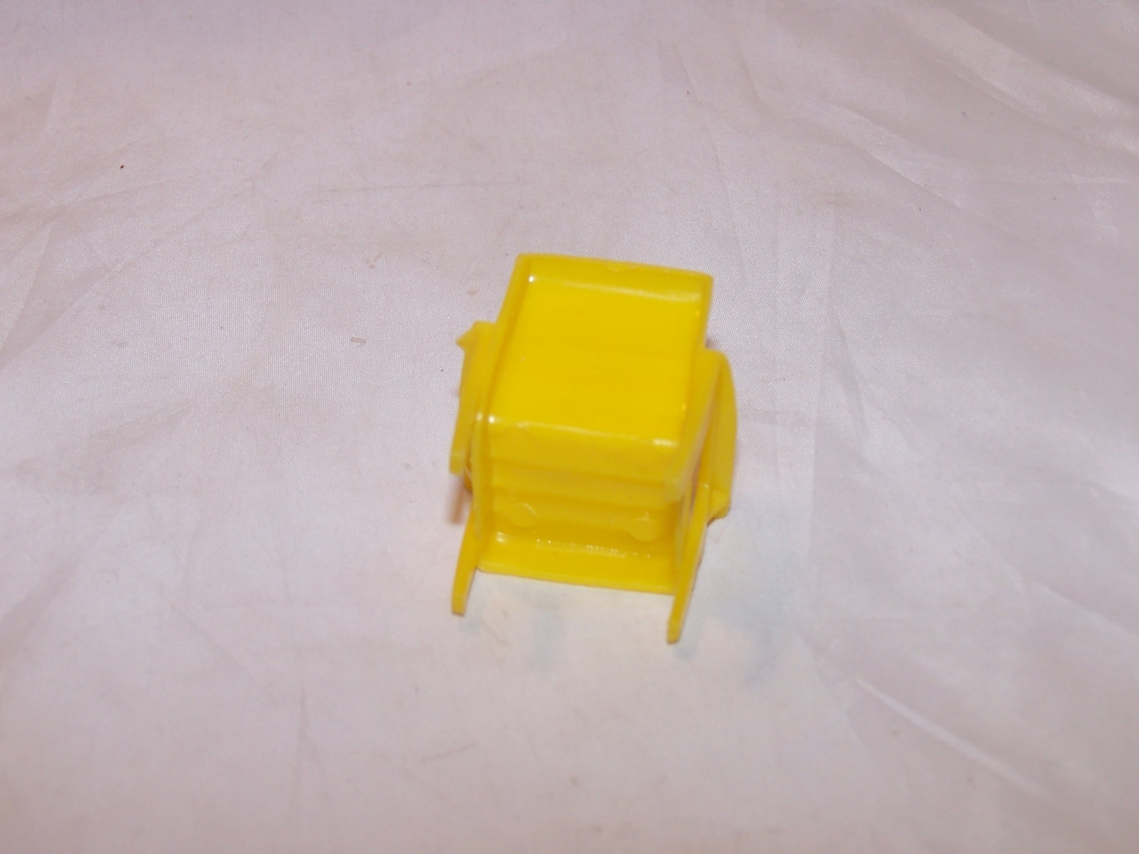 Image 3 of Dollhouse Yellow Chair, Plastic, Vintage