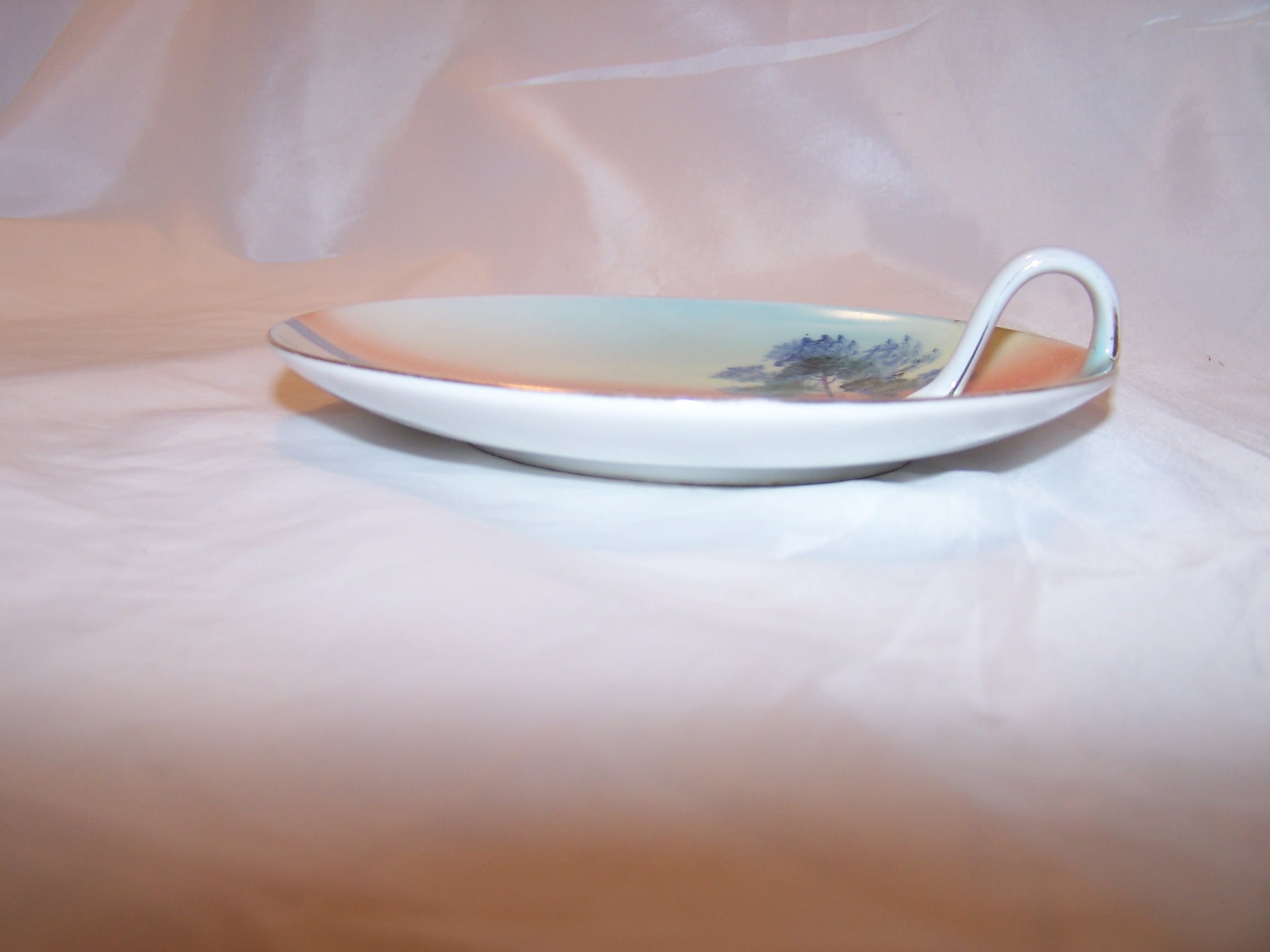 Image 1 of Meito China Lemon Server Plate, Hand Painted, Japan