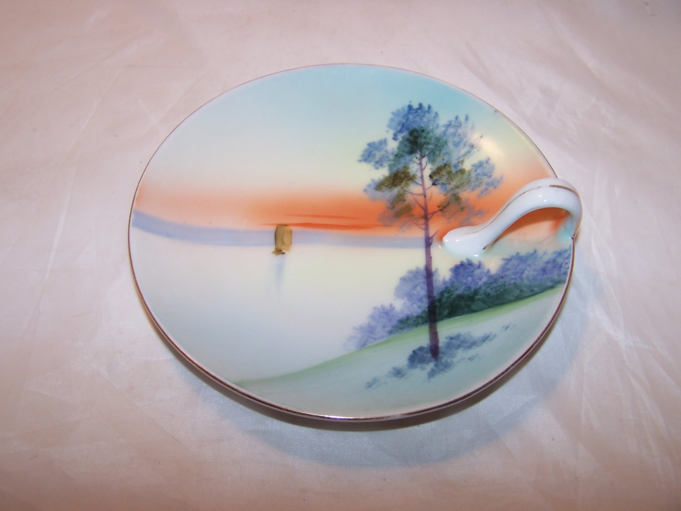 Image 3 of Meito China Lemon Server Plate, Hand Painted, Japan