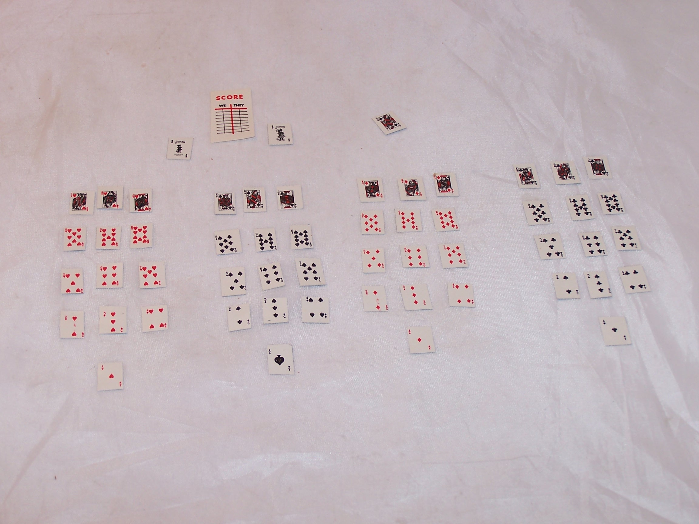 Tiny Half Inch Playing Cards