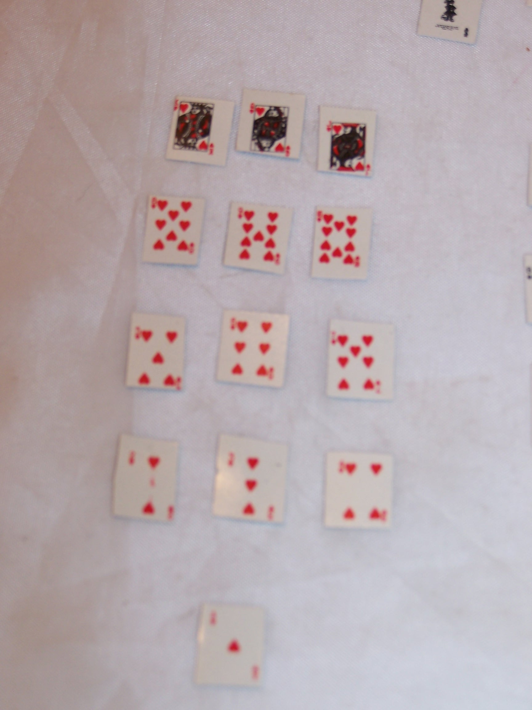 Image 2 of Tiny Playing Cards, Half Inch Tall, Complete Deck
