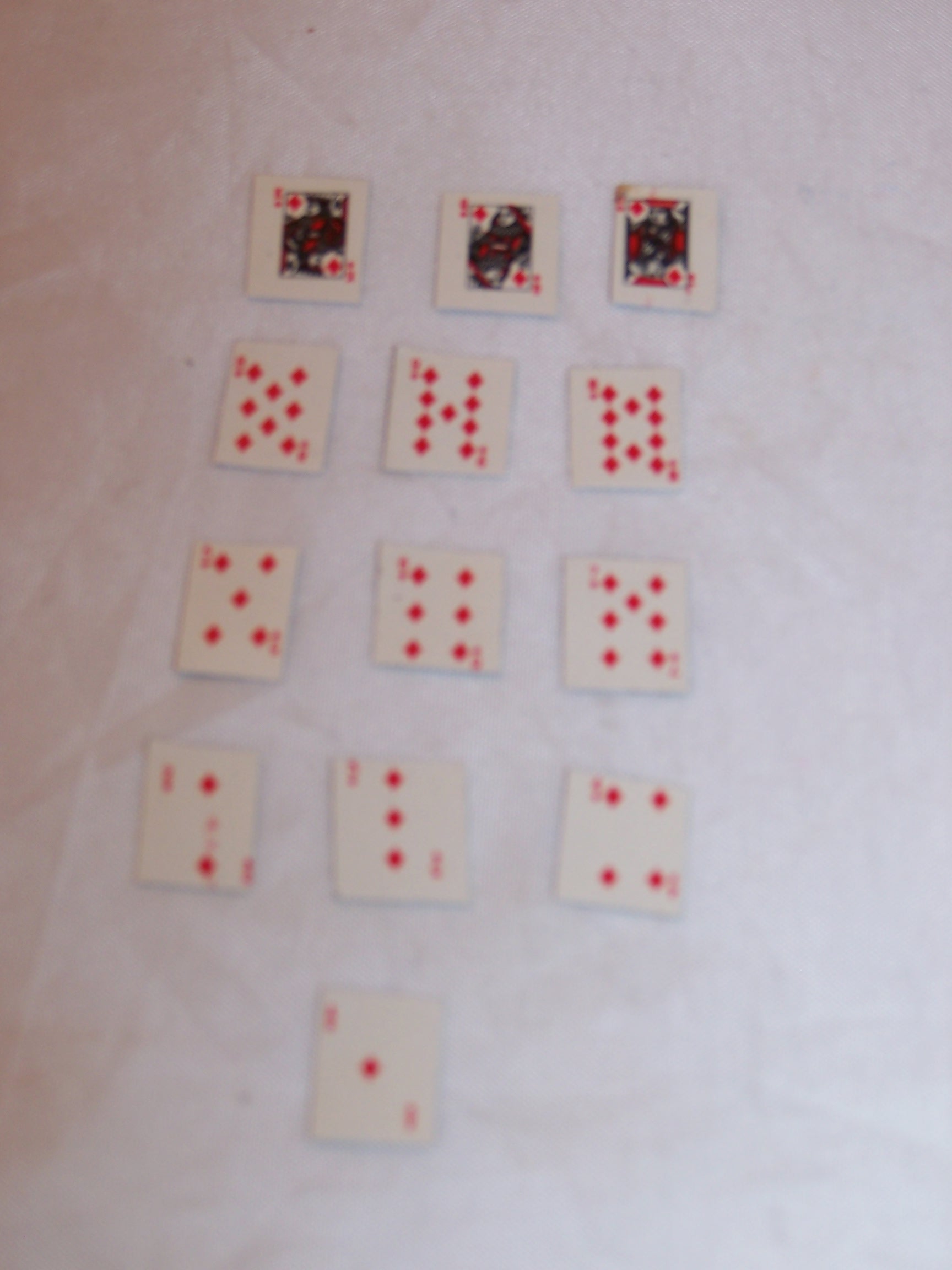Image 4 of Tiny Playing Cards, Half Inch Tall, Complete Deck