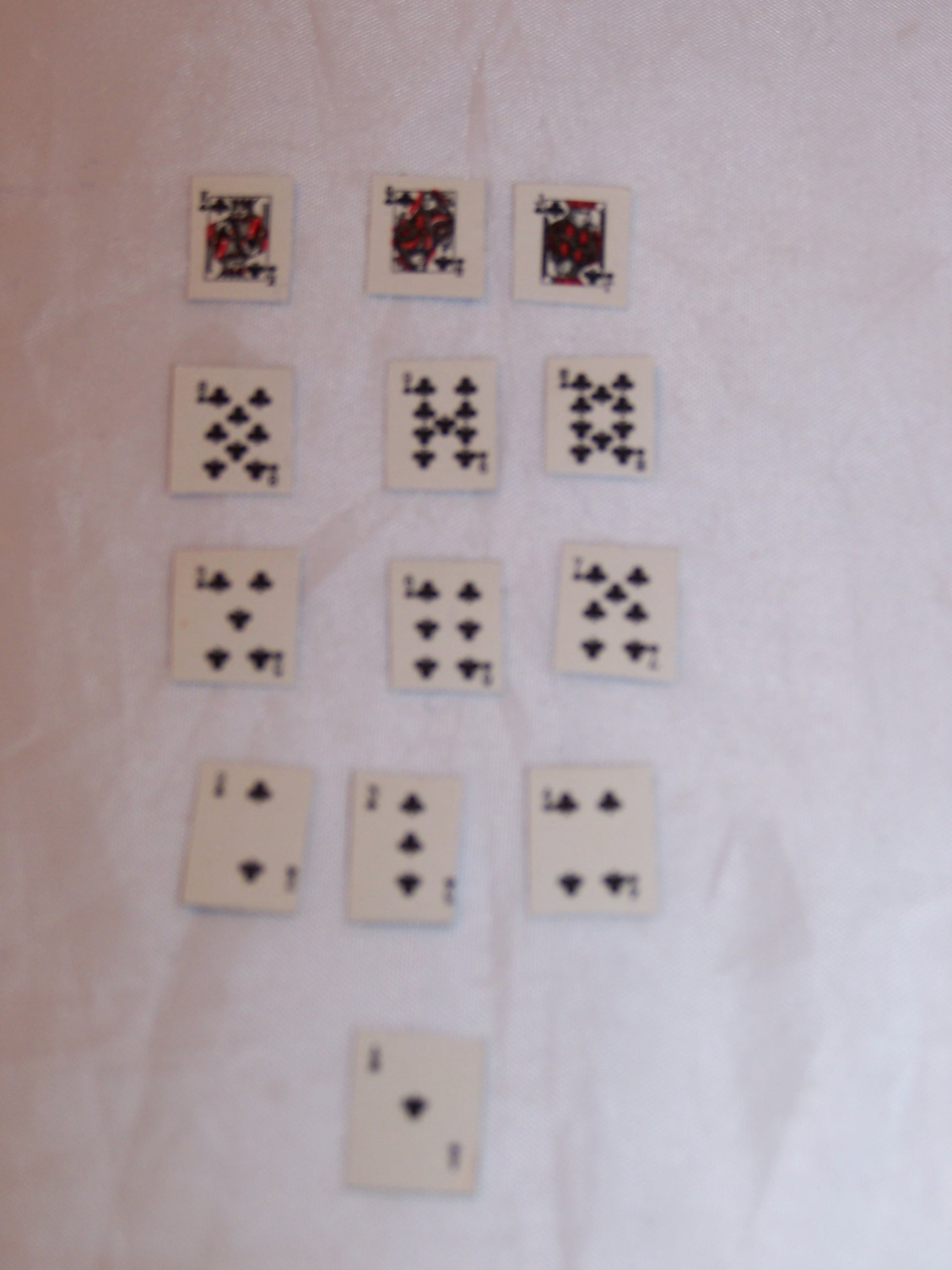 Image 5 of Tiny Playing Cards, Half Inch Tall, Complete Deck