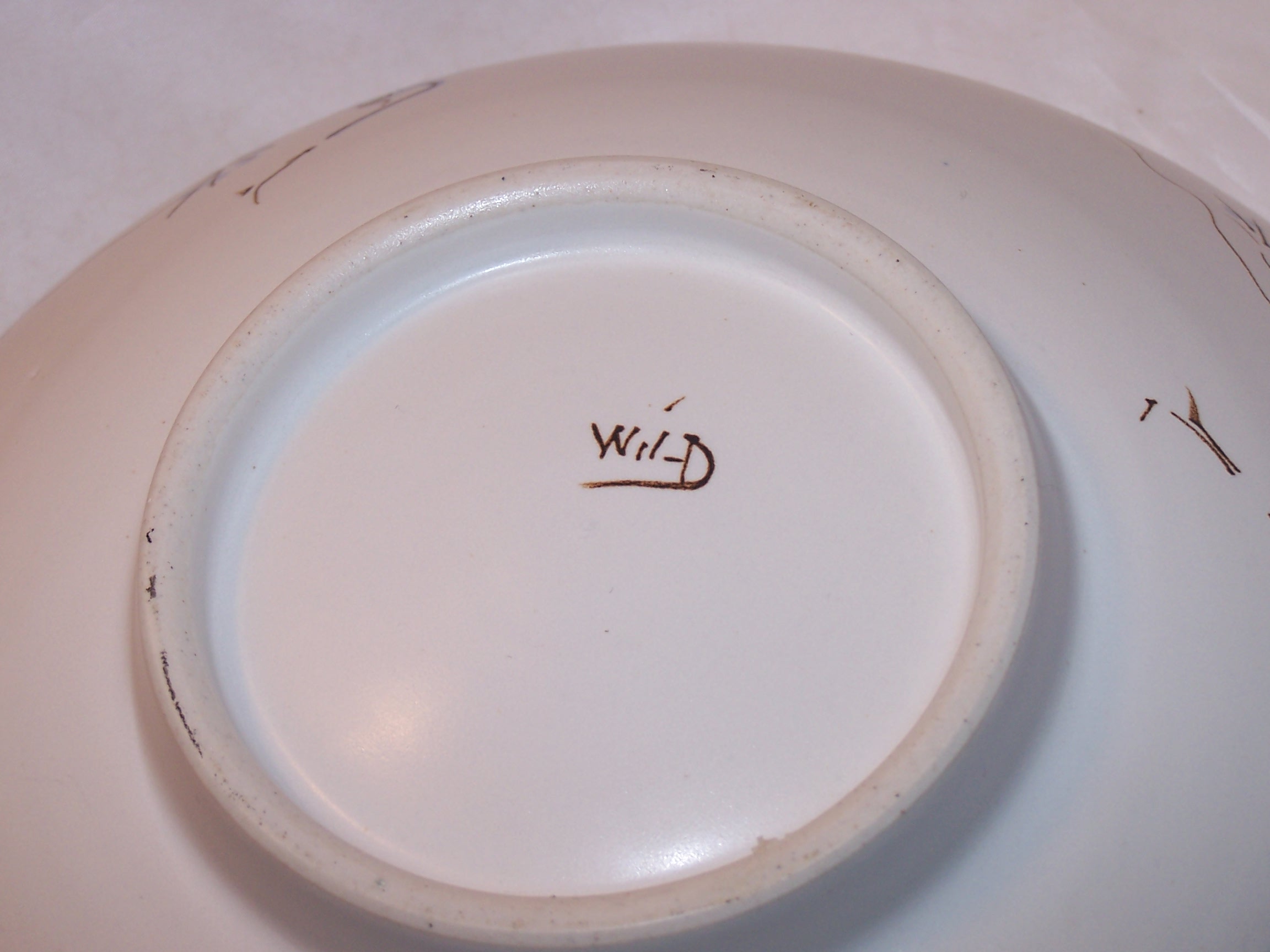 Image 5 of Hummingbird Decorated Pottery Bowl, Artist Signed, Wil-D Studio