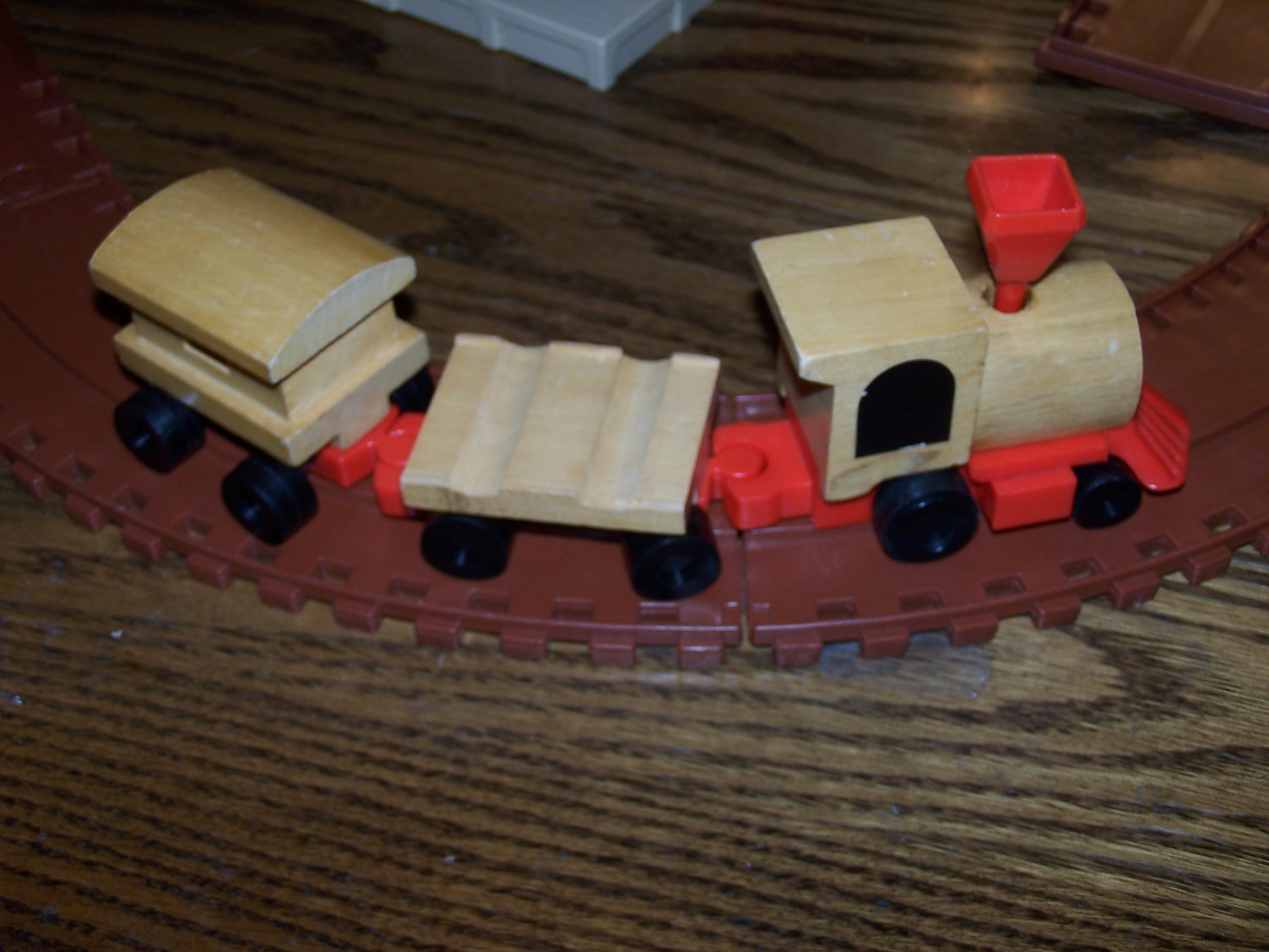 Mattel Preschool Motor Putt Putt Railroad, Wood, Plastic