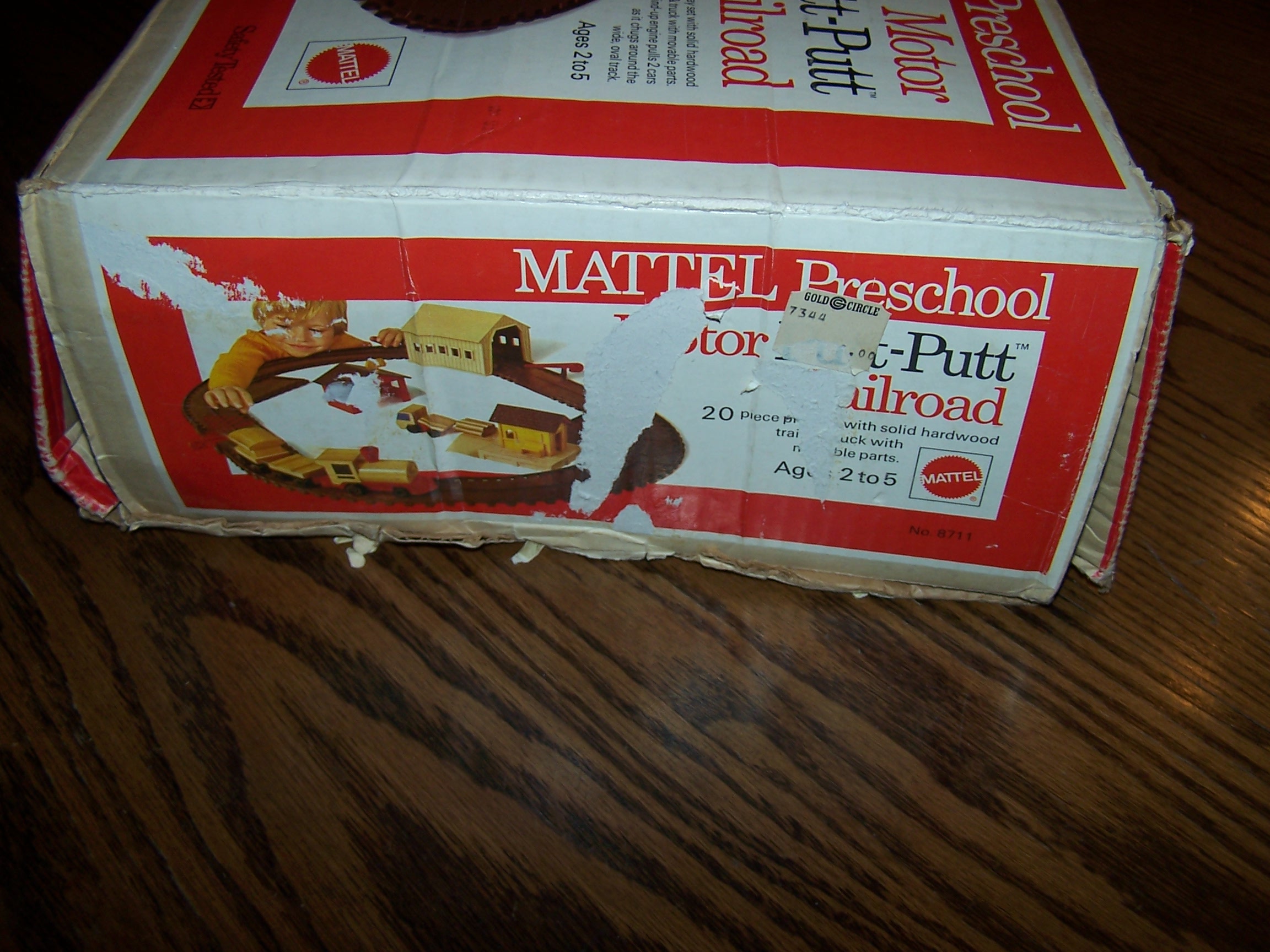 Mattel Preschool Motor Putt Putt Railroad, Wood, Plastic