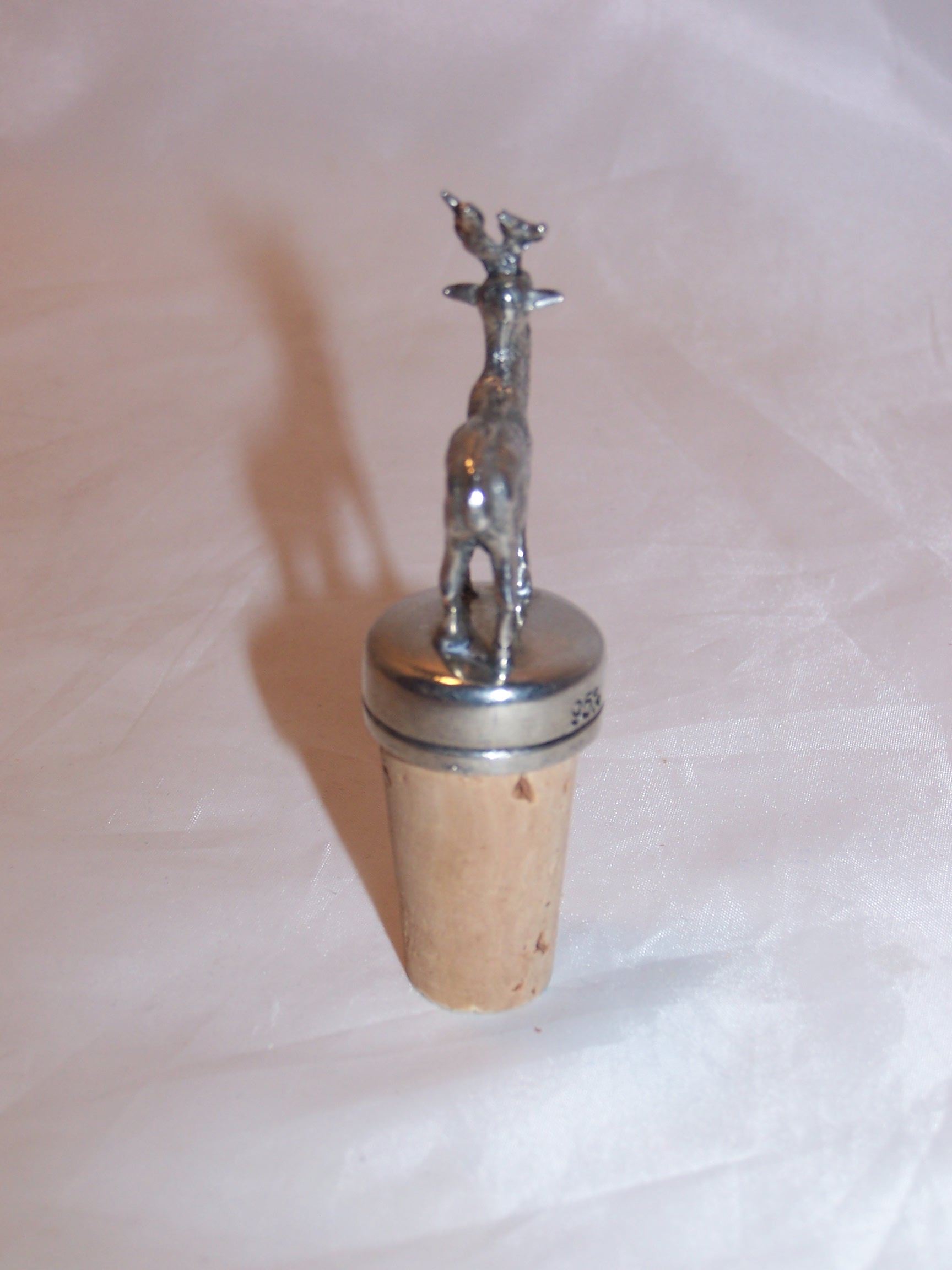 Image 3 of Bottle Stopper, Deer, Metal and Cork