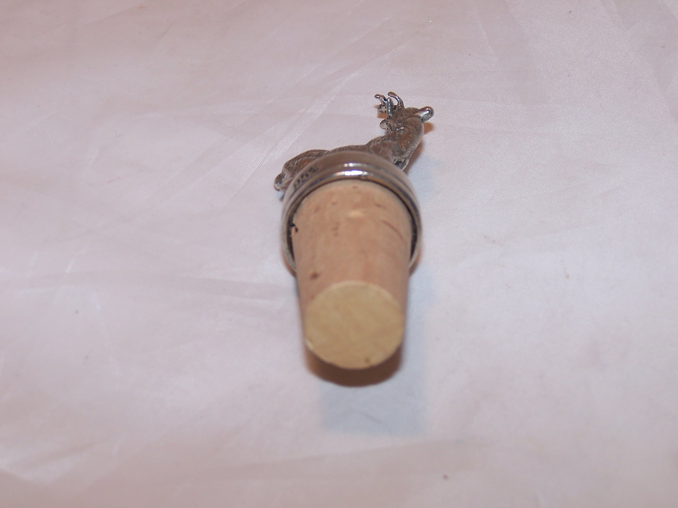 Image 4 of Bottle Stopper, Deer, Metal and Cork