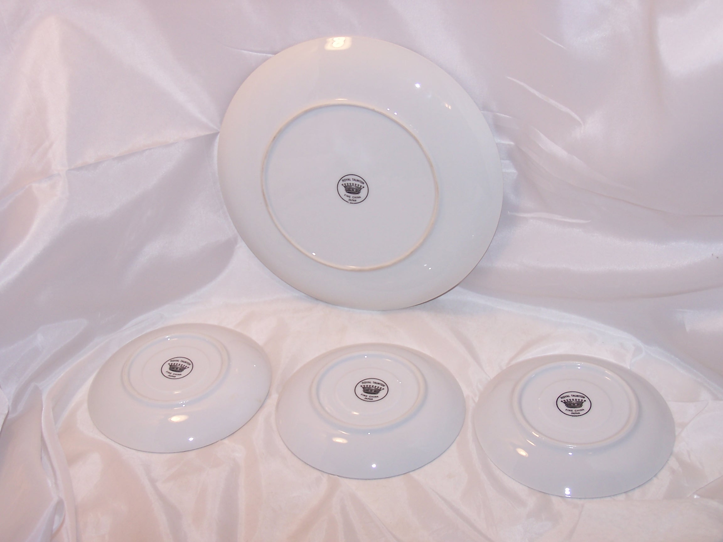 Image 5 of Royal Taunton Blue Rose Plate, Saucers, Fine China