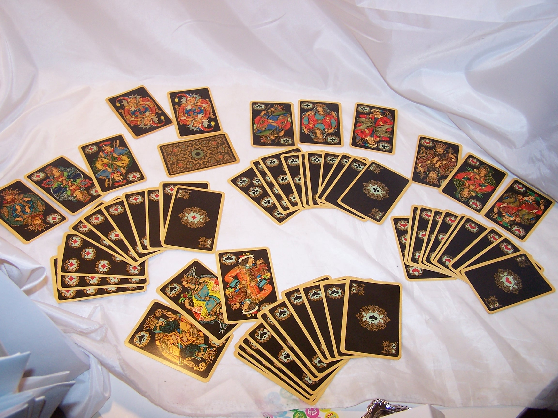 Image 1 of Playing Cards, Rich Colors, Gold, Complete Deck