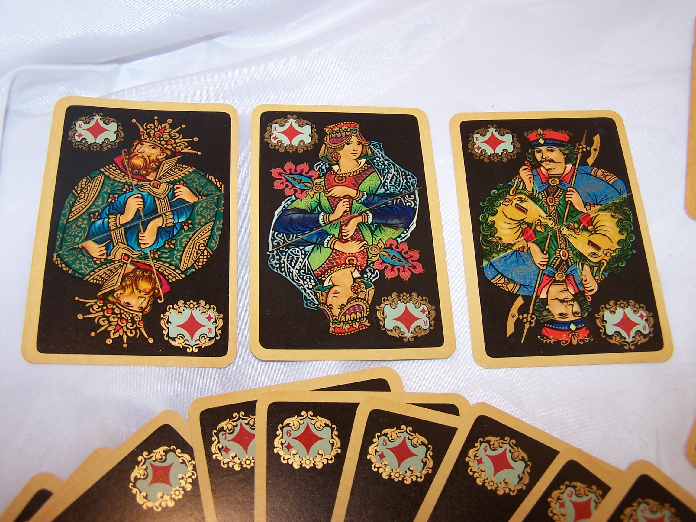 Playing Cards, Rich Colors, Gold, Complete Deck