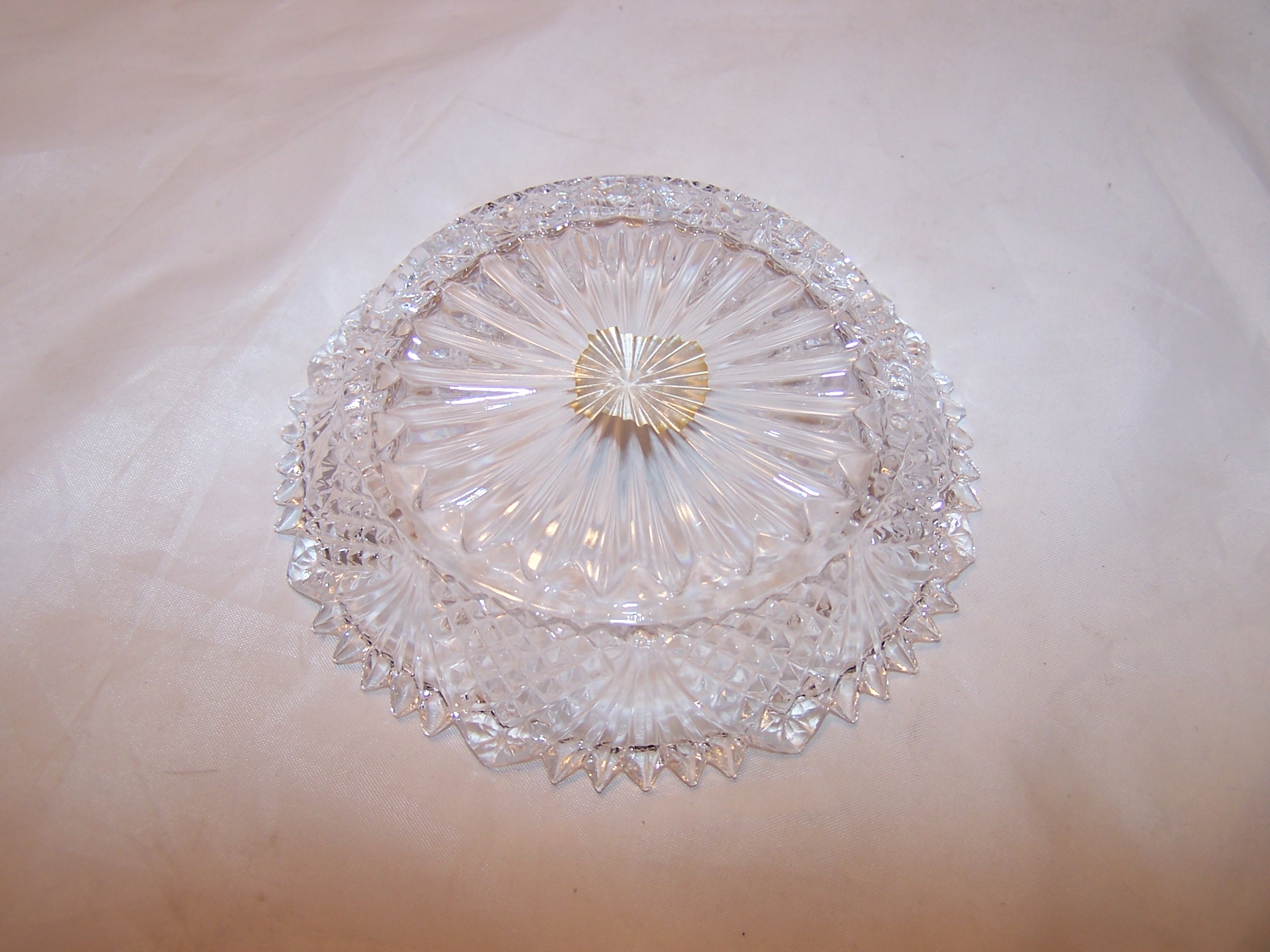 Image 2 of E & R Golden Crown Crystal Salt, Sauce Dish