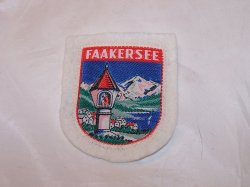 Faakersee, Lake Faak, Austria, Cloth Patch 