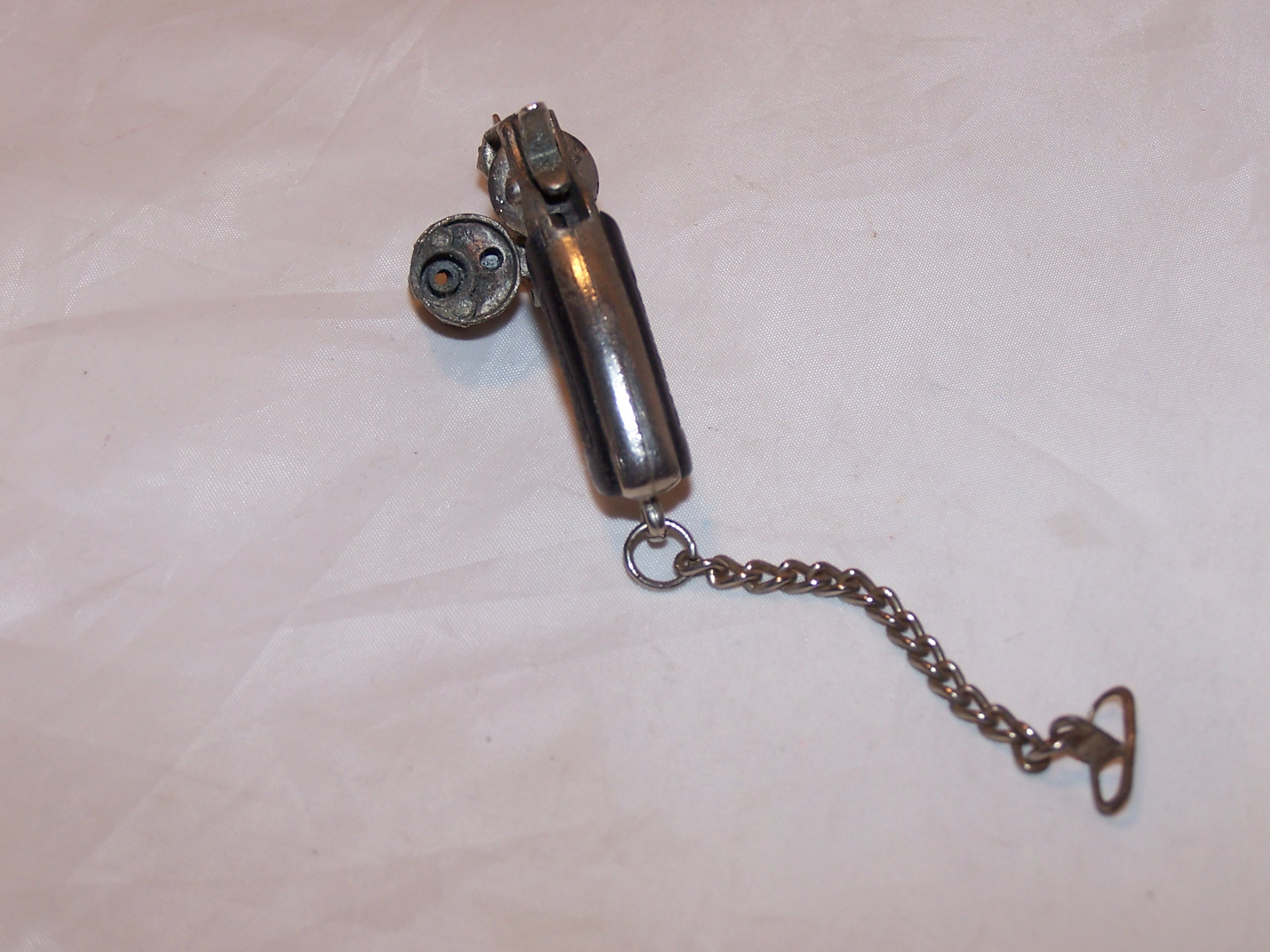 Image 1 of Keychain Fob Trueno Miniature Gun, Black Grips, Vintage
