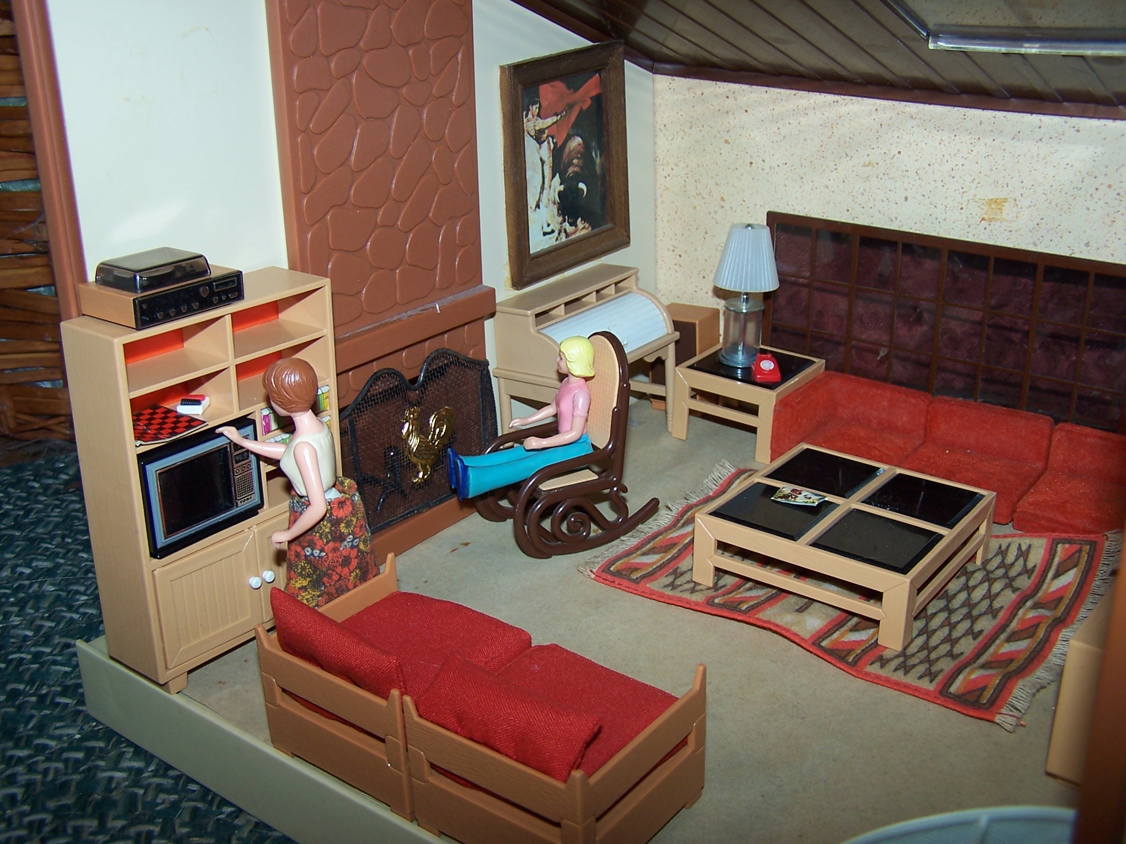 Image 12 of Dollhouse w Family, Furniture, Tomy
