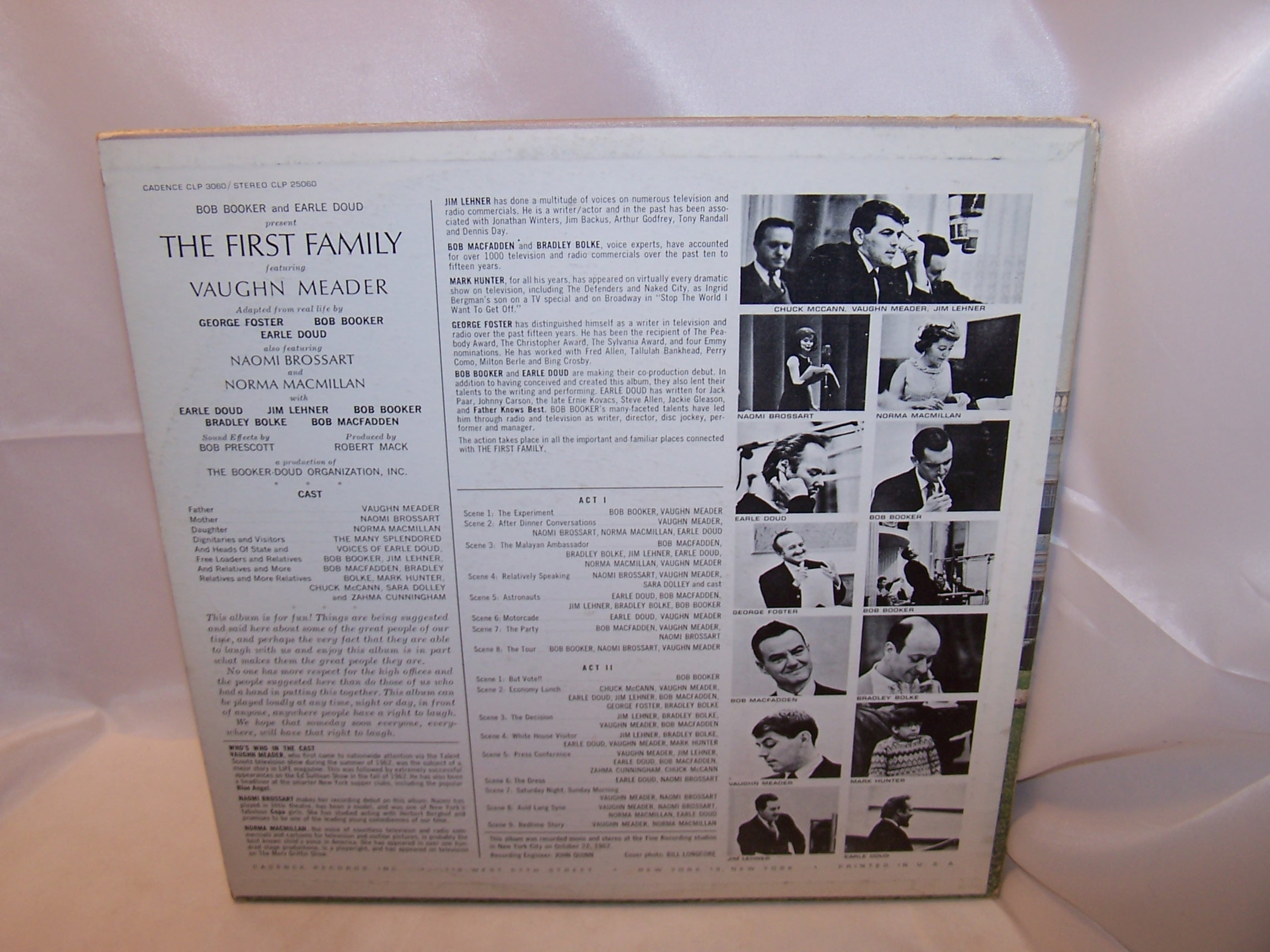 Image 3 of The First Family Record, Booker and Doud, 1962