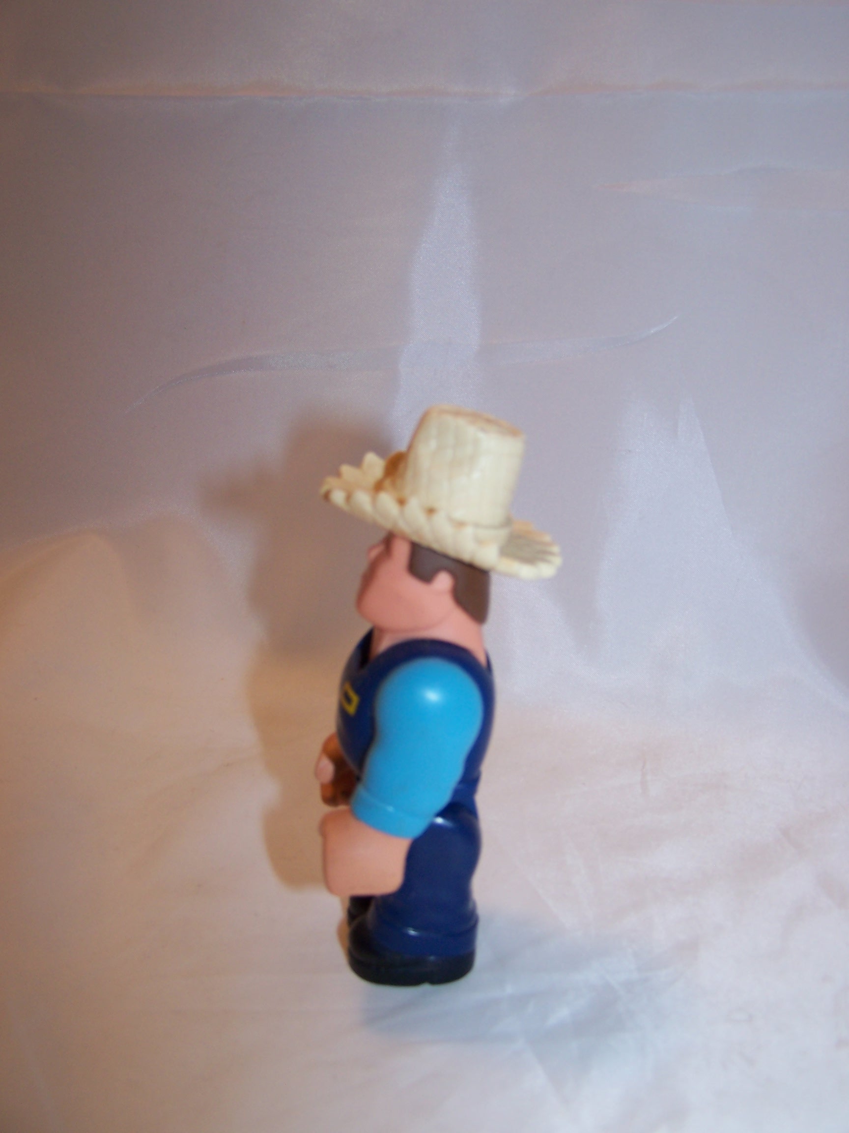 Image 1 of Farmer w Hat, Jointed, Plastic