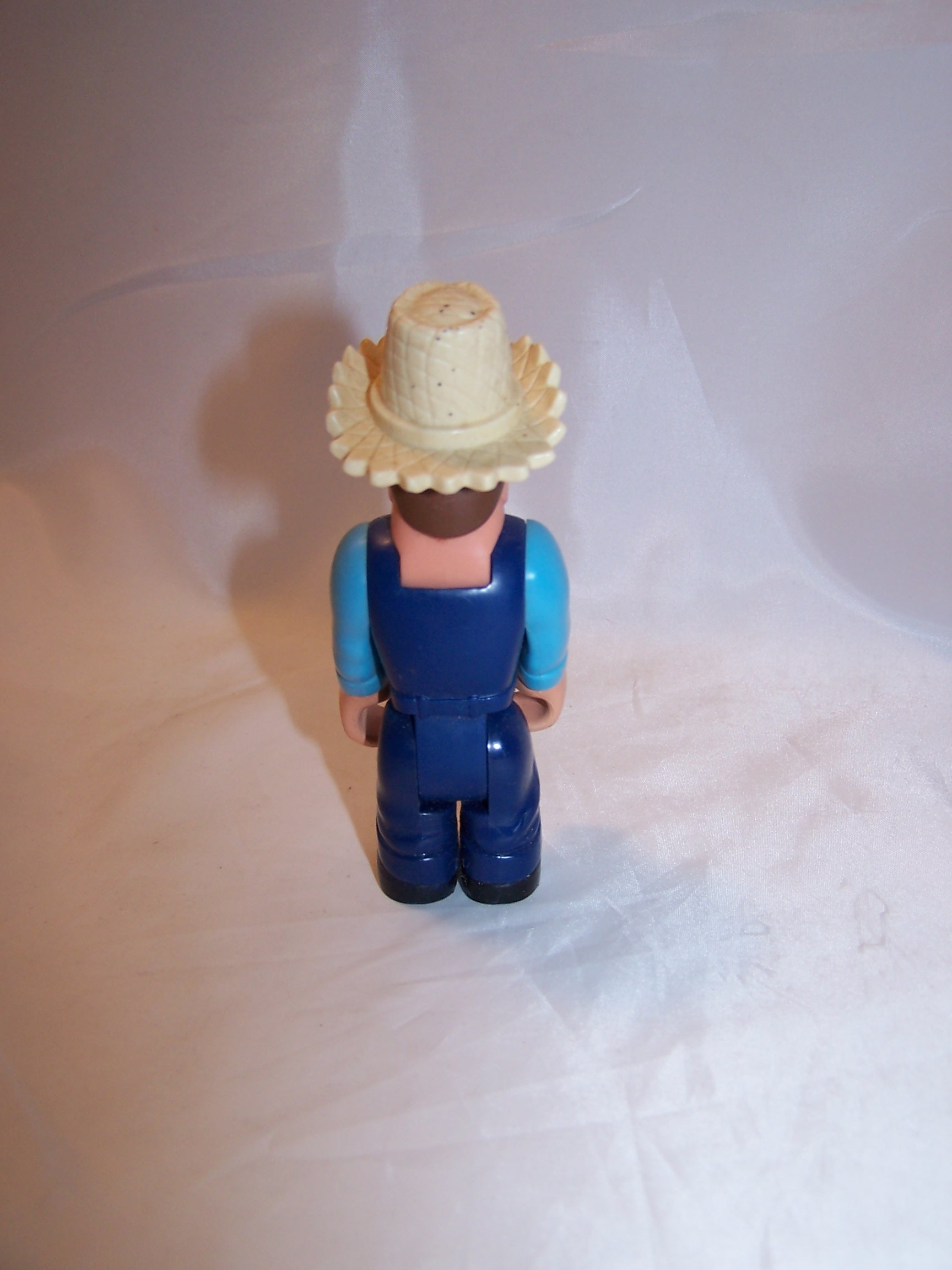 Image 2 of Farmer w Hat, Jointed, Plastic