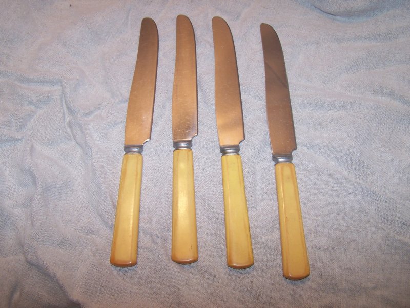 Image 1 of Butter Spreaders, Federal Stainless Steel, Set of 4, Vintage