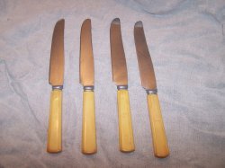 Butter Spreaders, Federal Stainless Steel, Set of 4, Vintage