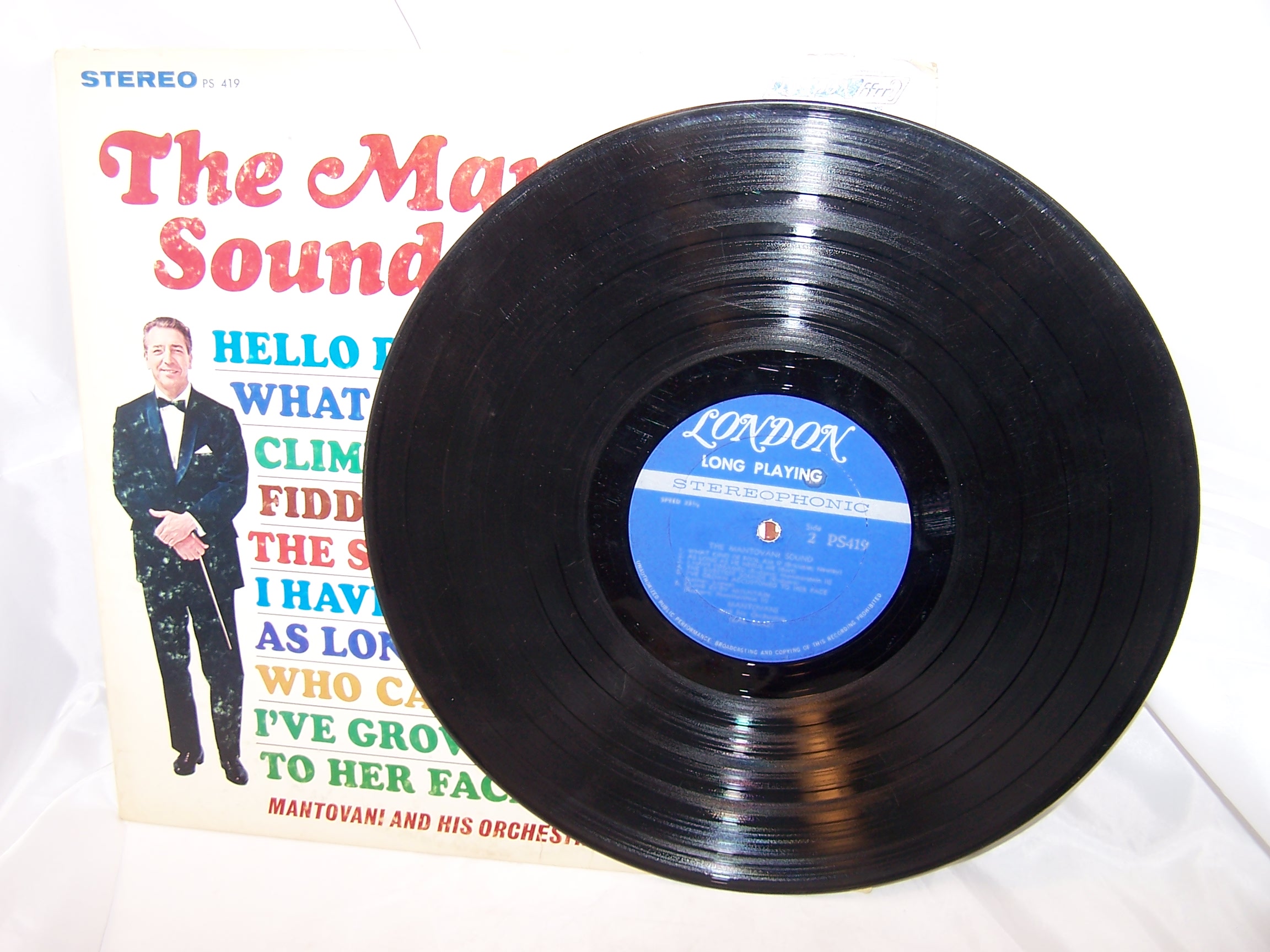 Image 2 of Mantovani Sound, Broadway Hollywood Hits, Record, LP