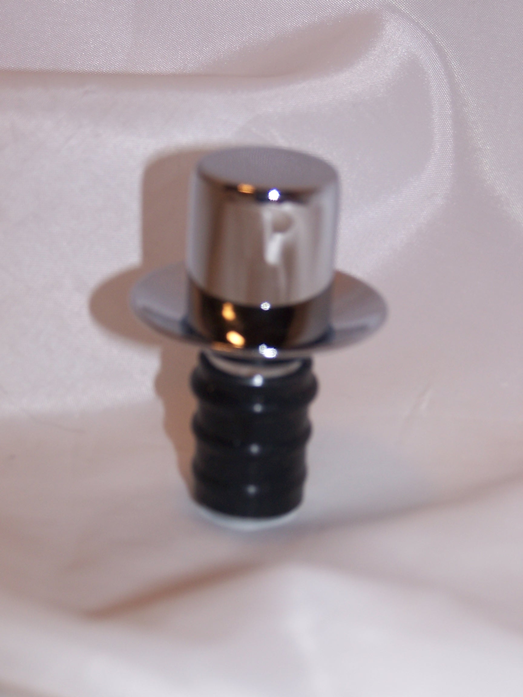 Image 1 of Bottle Stopper, Silver Top Hat