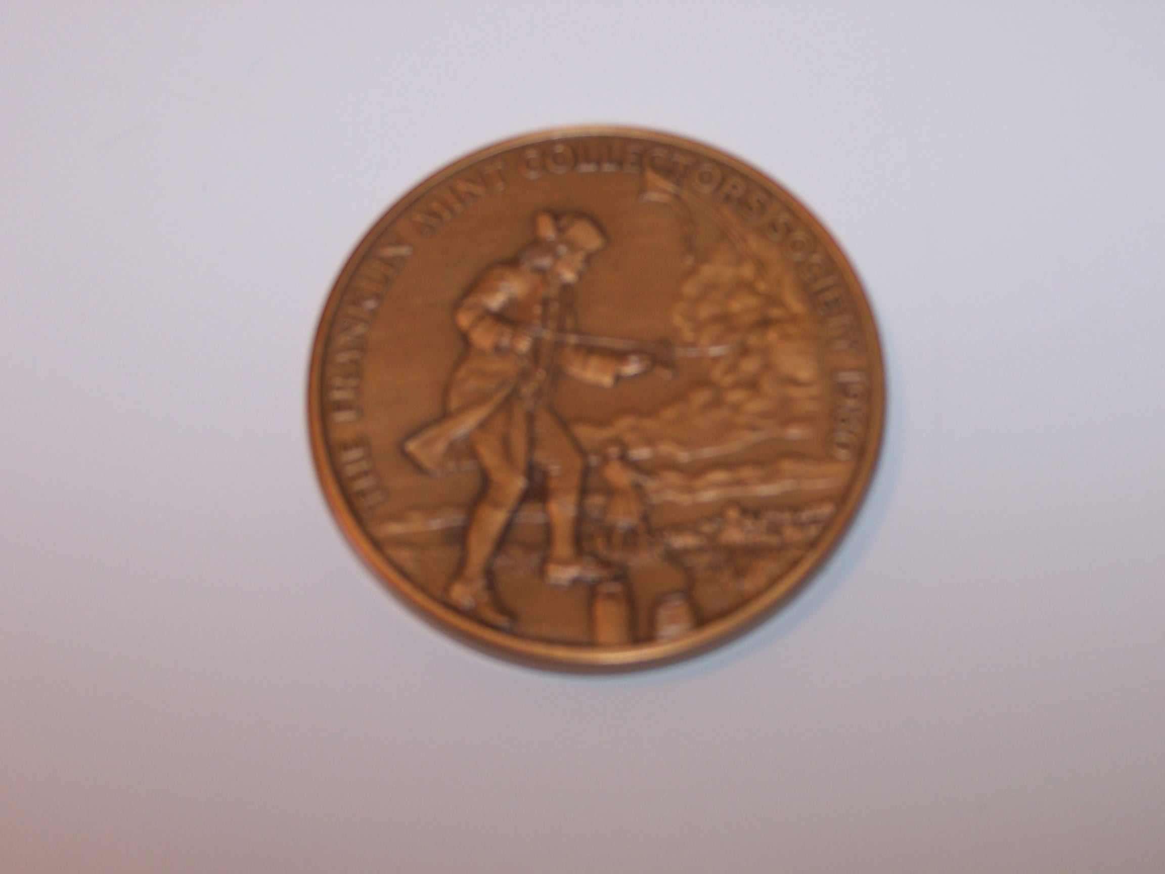 Image 1 of Ben Franklin Bronze Token, Coin, Franklin Mint, 1980