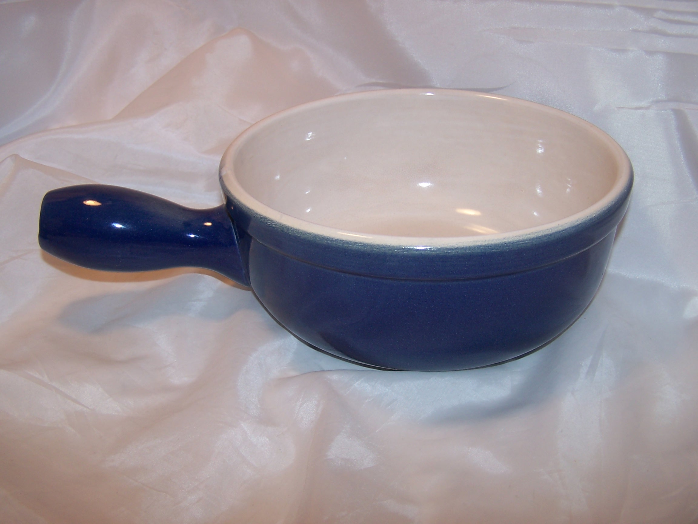Image 2 of Cooking Pot, Cobalt Blue Microwave Stoneware, CCF, France