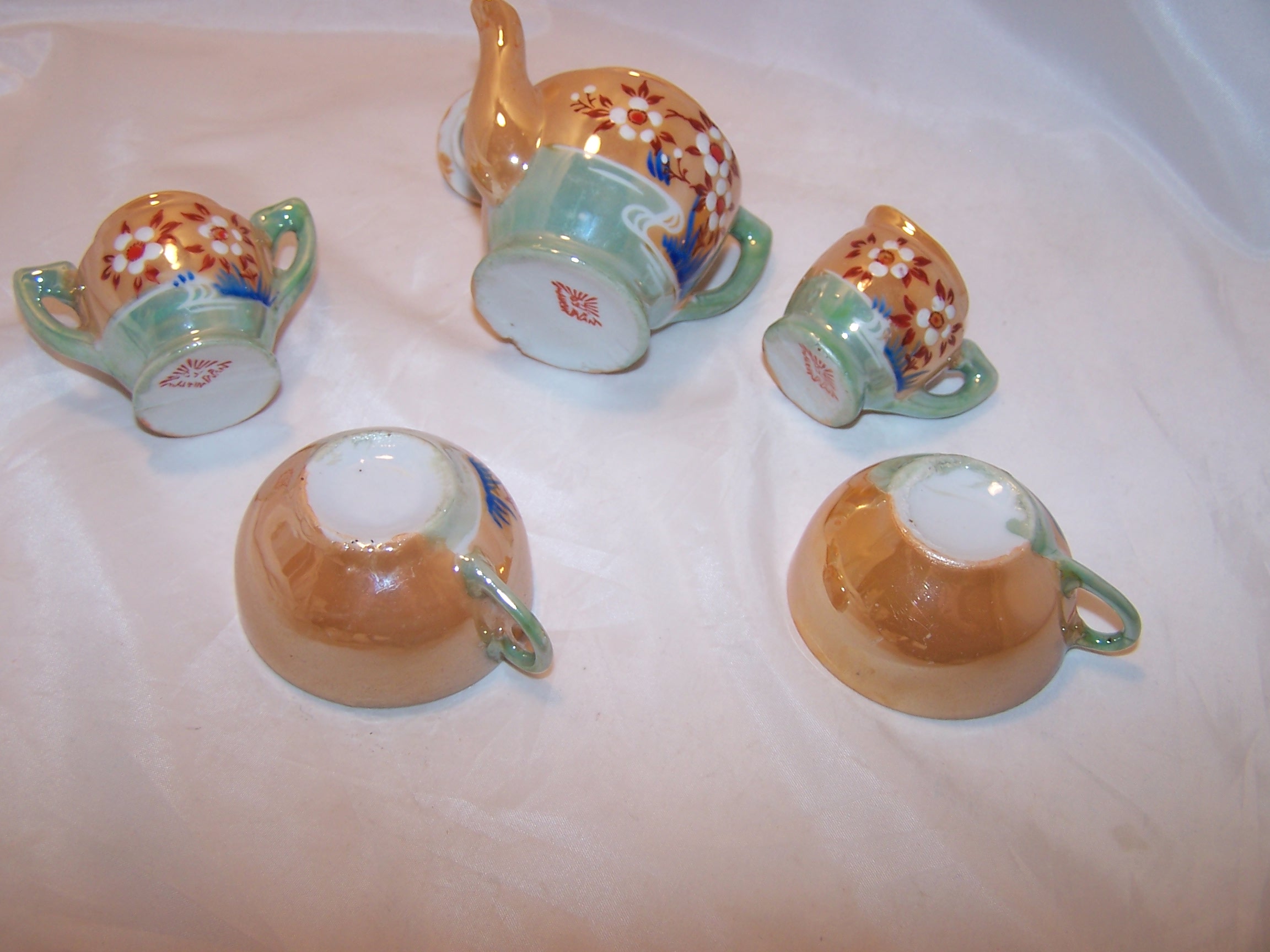 Image 6 of Miniature Tea Set, Lusterware, Japan, Vintage