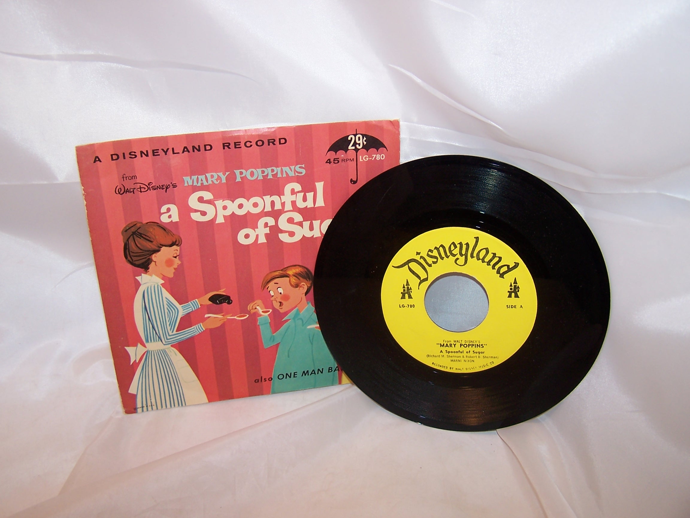 Mary Poppins, A Spoonful of Sugar, 45 RPM Record, 1964