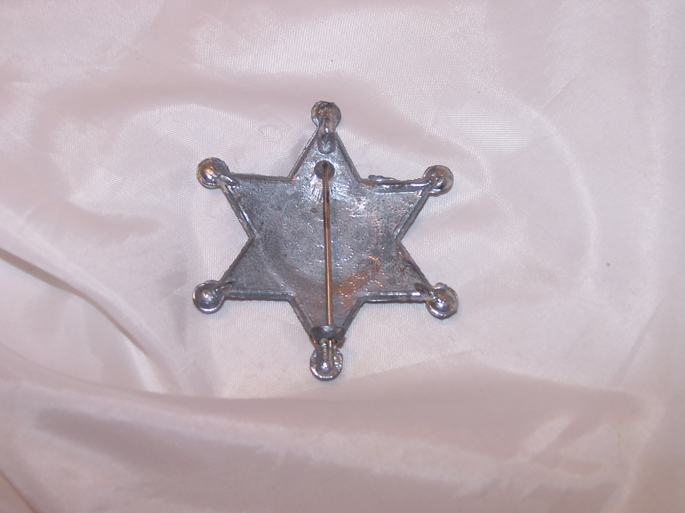 Image 2 of Texas Ranger Sheriff Badge, Metal, Rhinestones, Costume, Toy