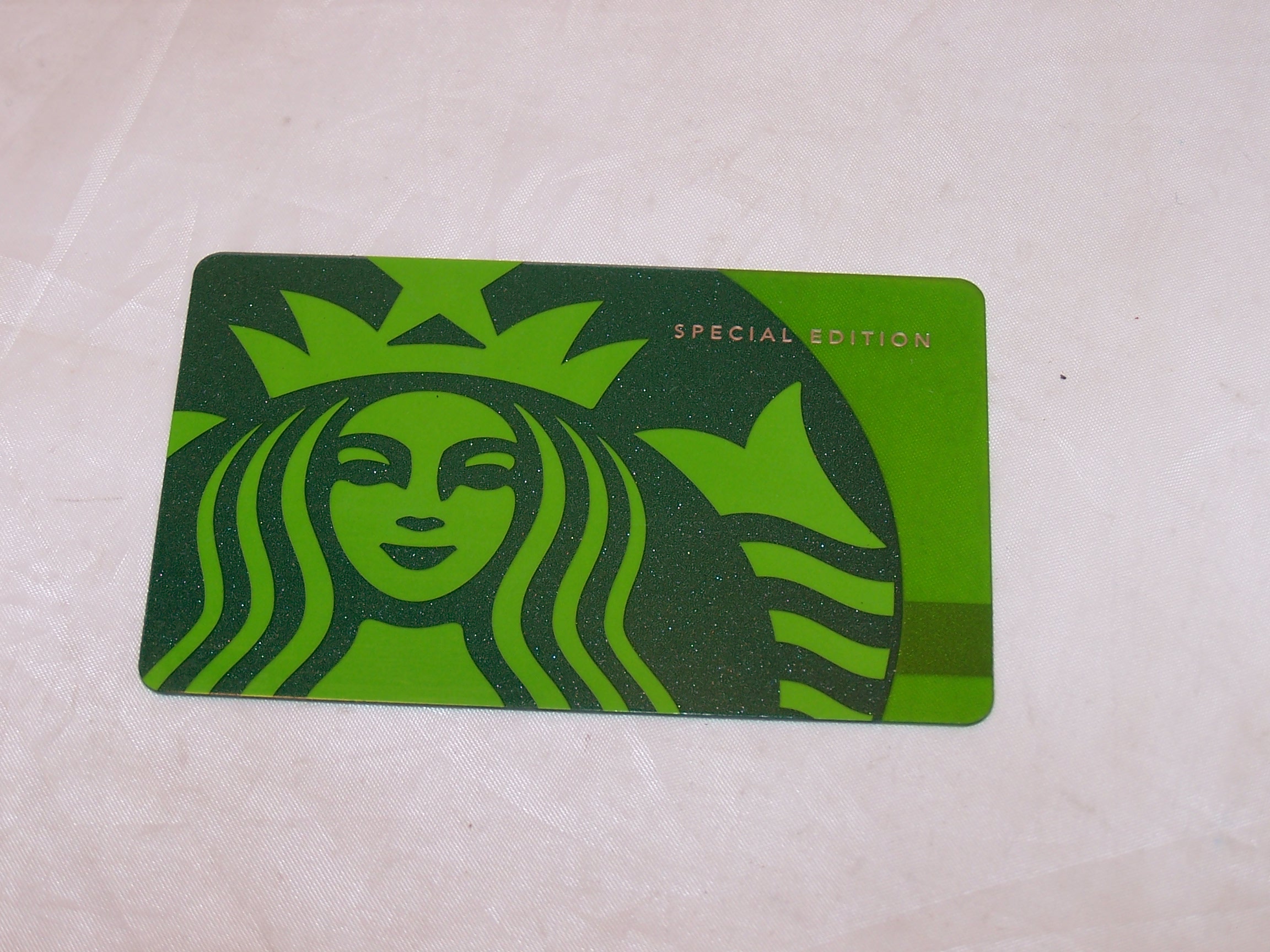 Starbucks Gift Card Special Edition Green, ZERO Balance