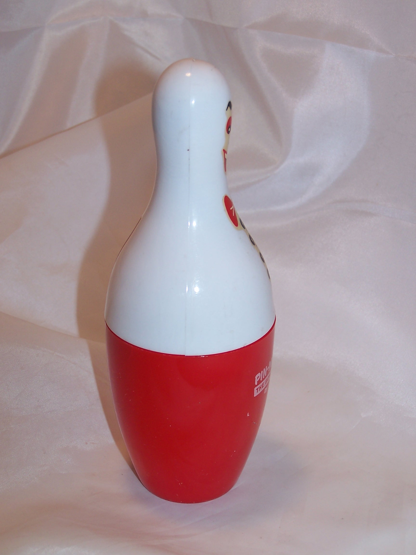 Image 3 of Bowling Pin Money Pete Bank, Red Eyes and Buttons, Spare Time