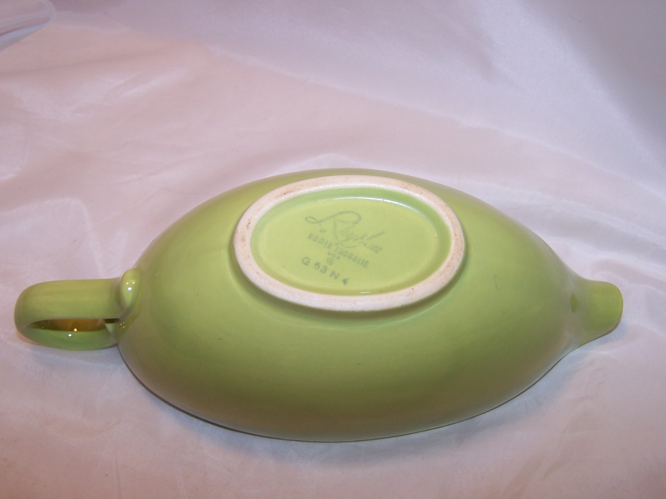 Image 5 of Homer Laughlin, Rhythm Sauce, Gravy Boat, Chartreuse