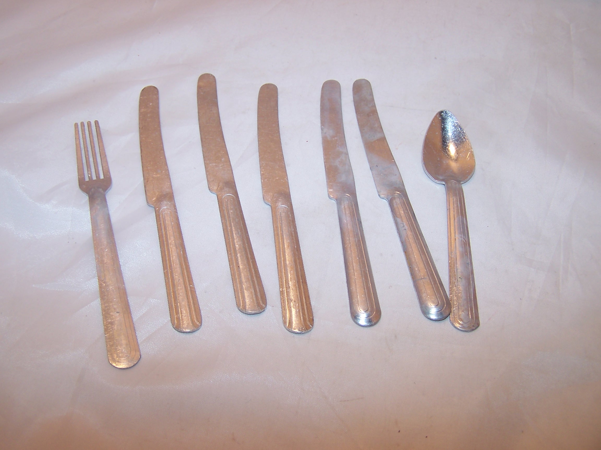 Toy Utensils, Aluminum, Vintage Toy, Group A
