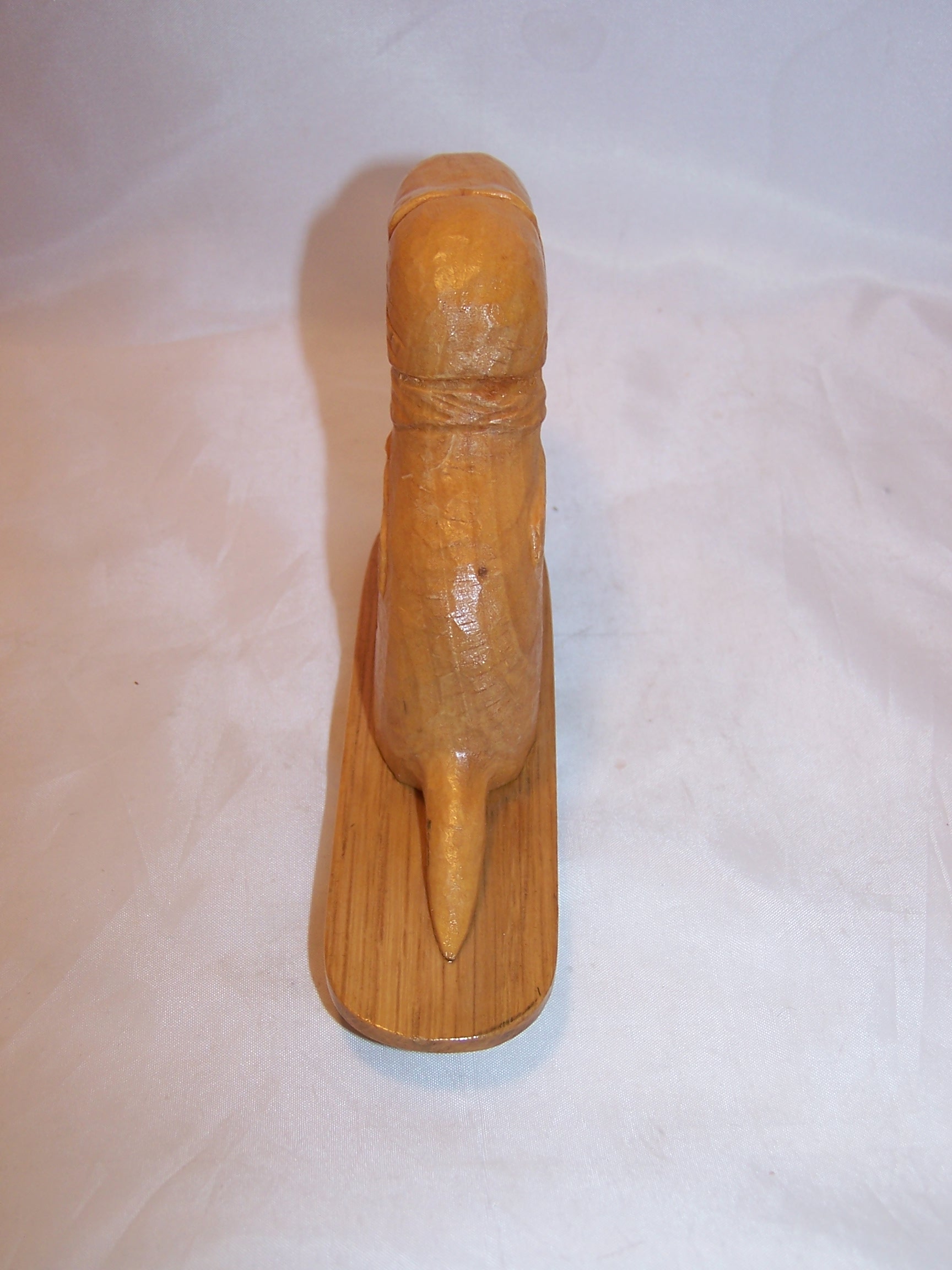 Image 1 of Skateboarding Dog Wood Carving, Autographed, Floyd Camp