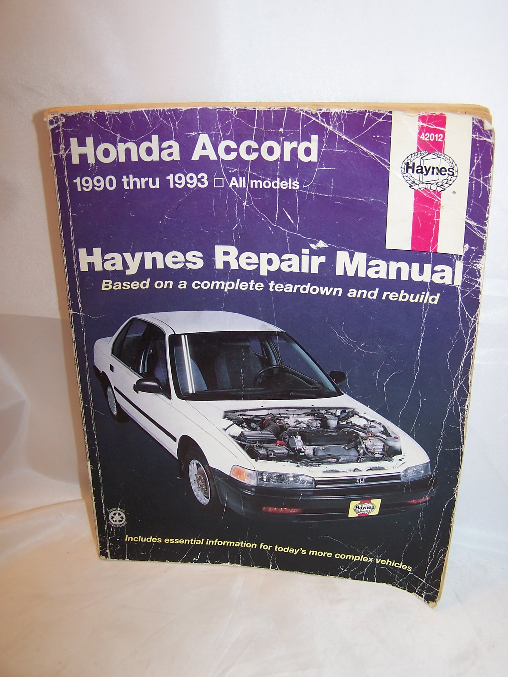 Haynes Honda Accord 1990 to 1993 Repair Manual