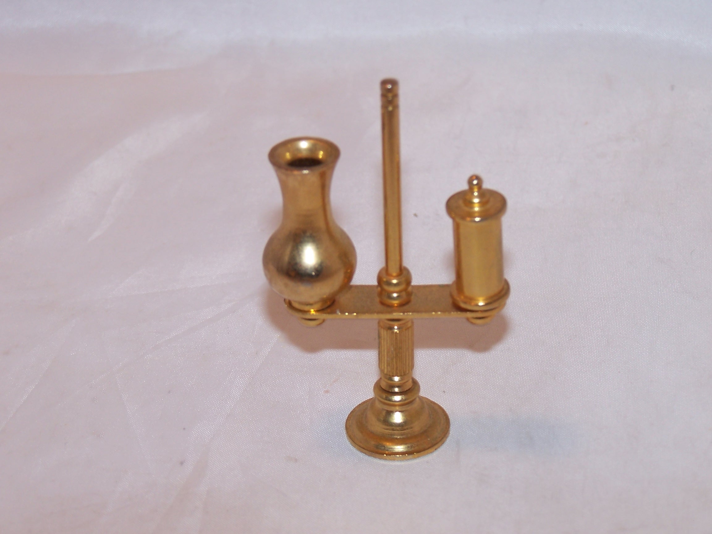Dollhouse Brass Lamp, Miniature Lamp