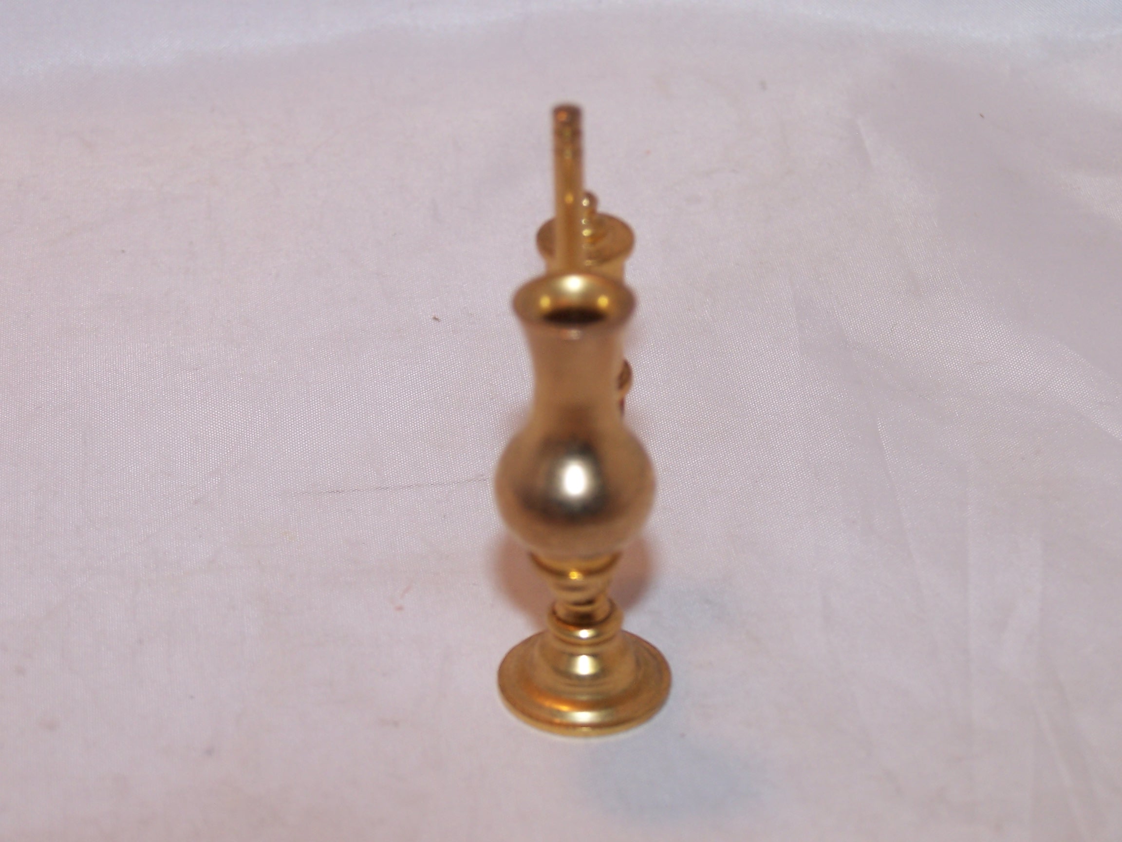 Image 3 of Dollhouse Brass Lamp, Miniature Lamp