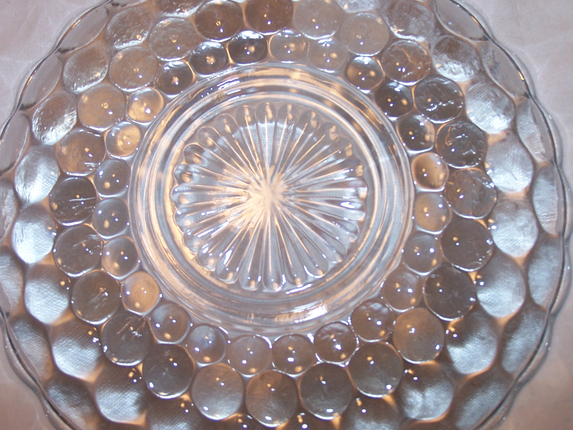 Hobnail Glass Saucer