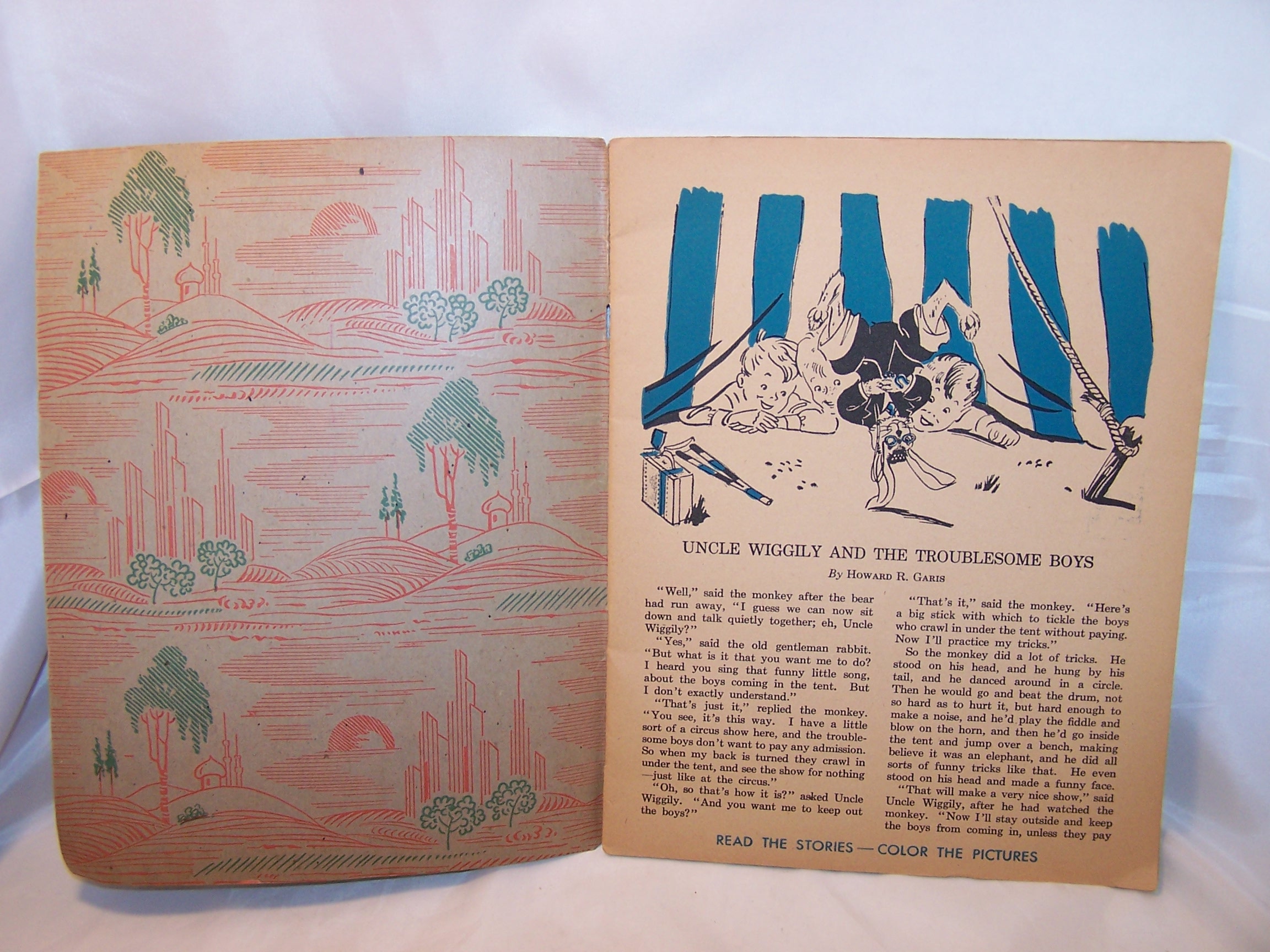 Image 1 of Uncle Wiggily and the Troublesome Boys Coloring and Storybook, 1943