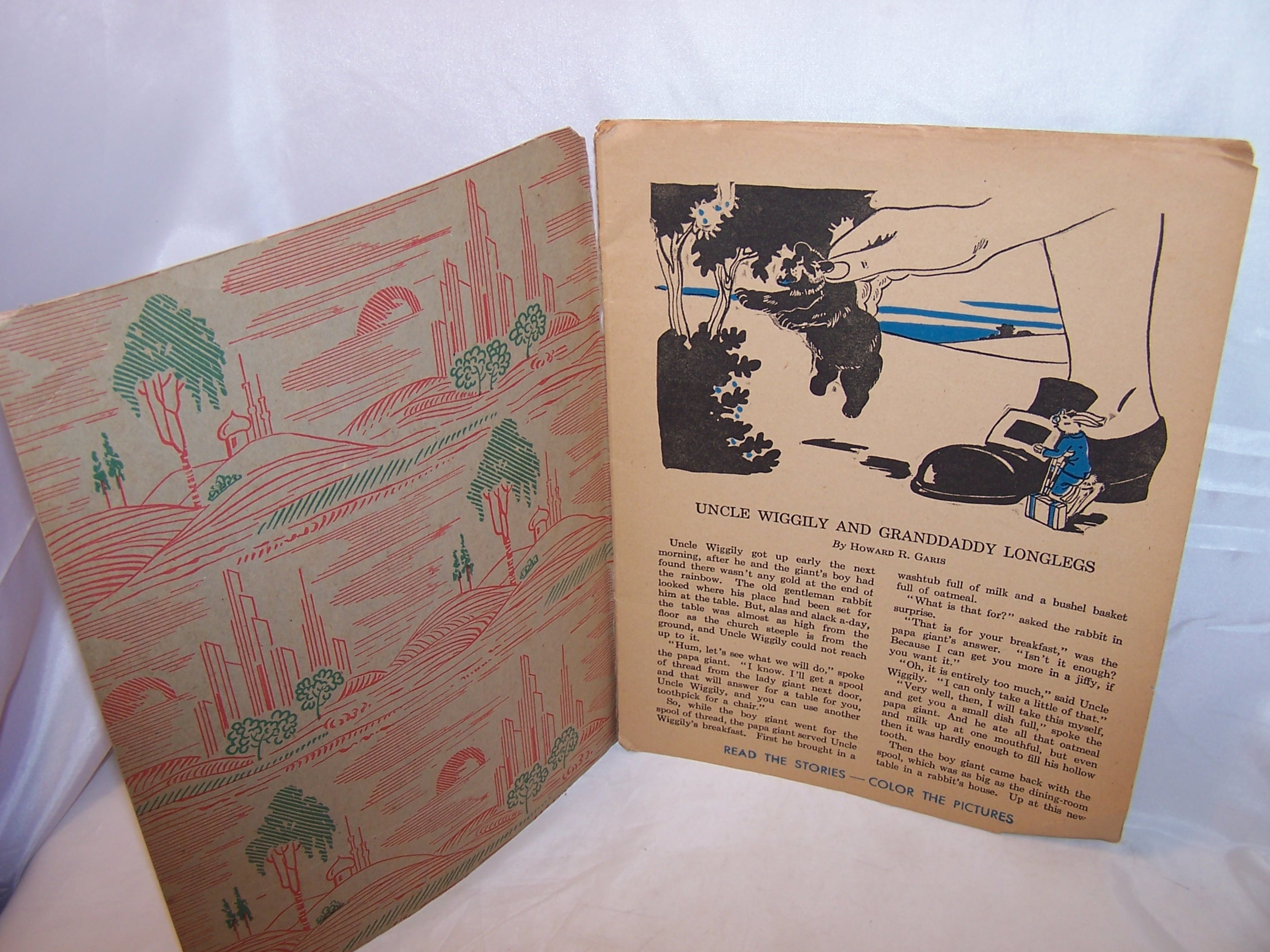 Image 1 of Uncle Wiggily and Granddaddy Longlegs Coloring and Storybook, 1943
